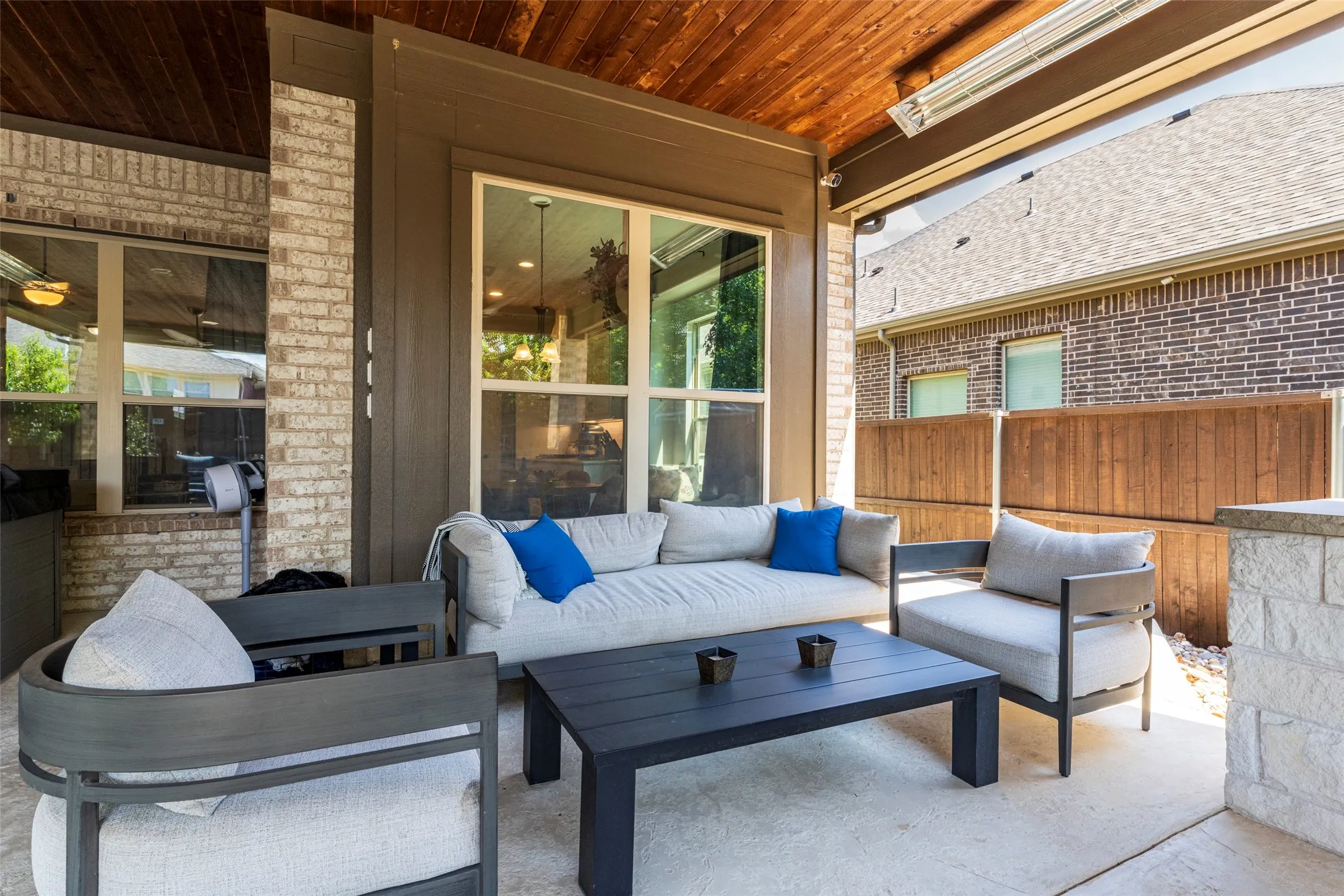 Spacious and roomy to enjoy your beverage of choice in the evenings.