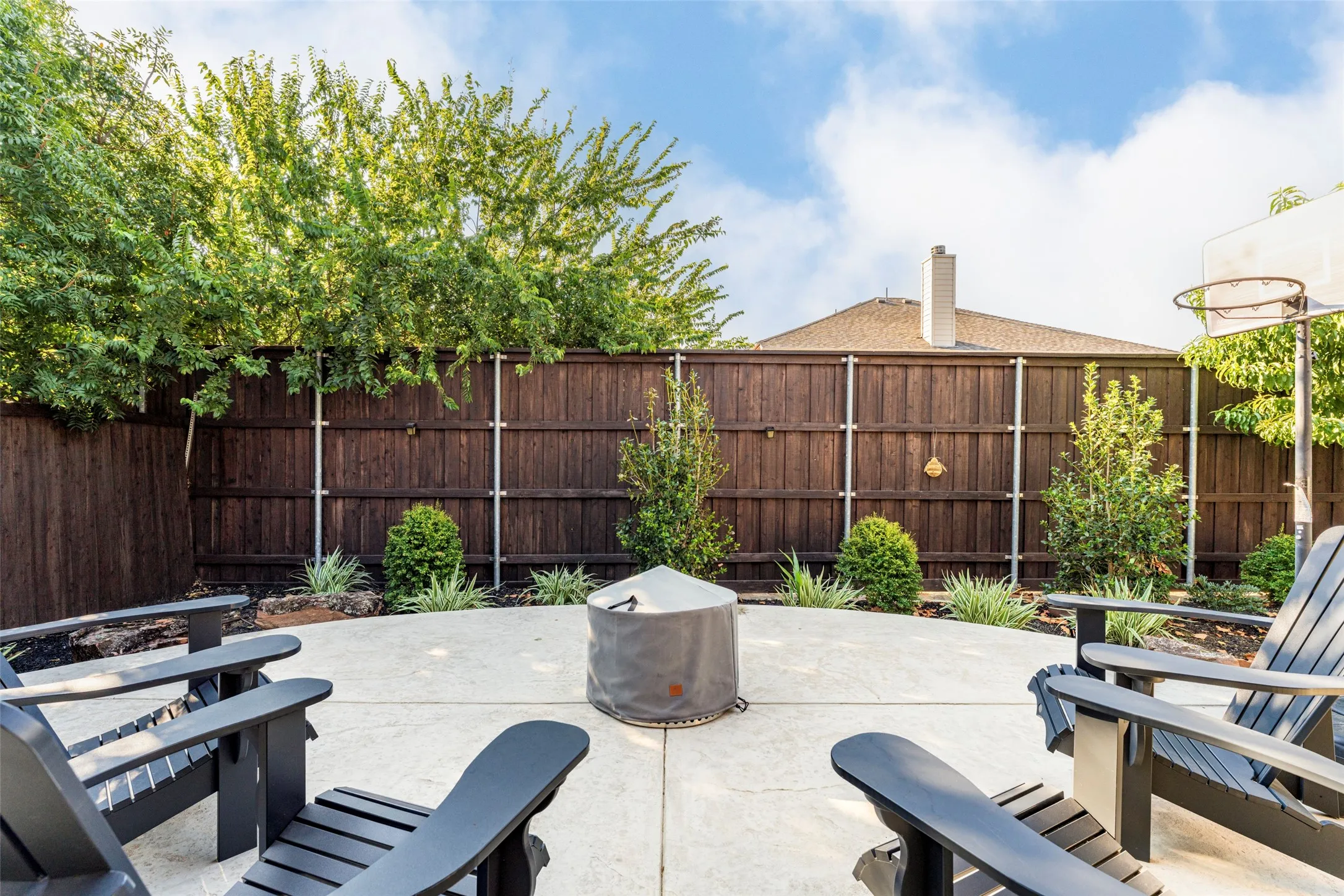 Oh, and yes!  There is also a fire pit to enjoy!