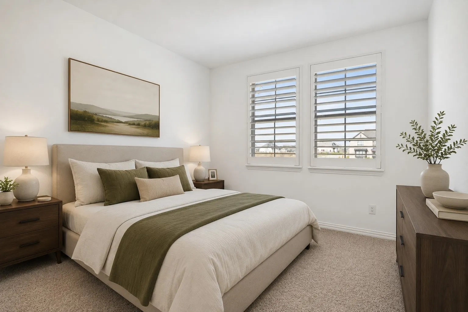 Second Bedroom Overlooking Green Space