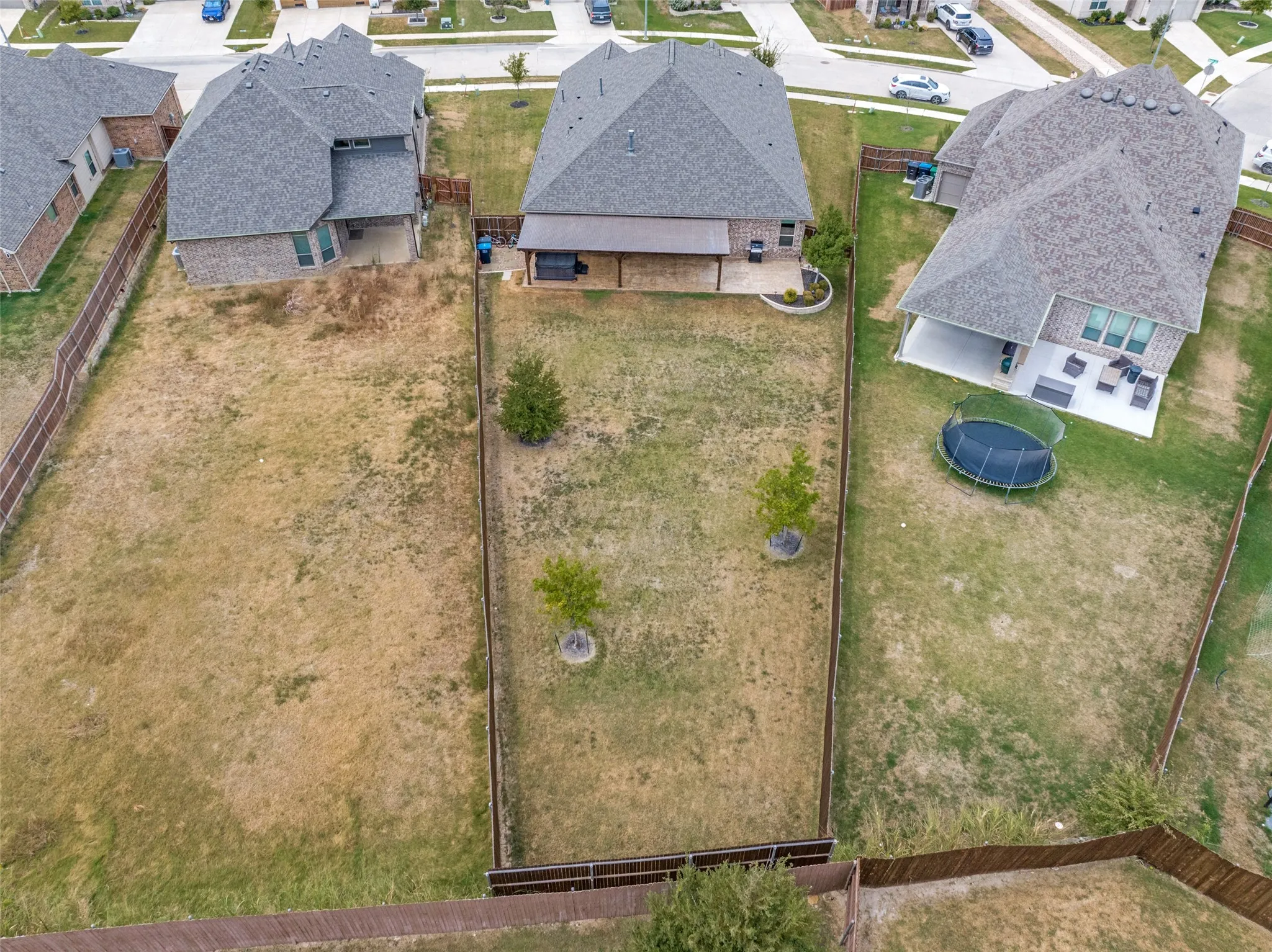 Large back yard