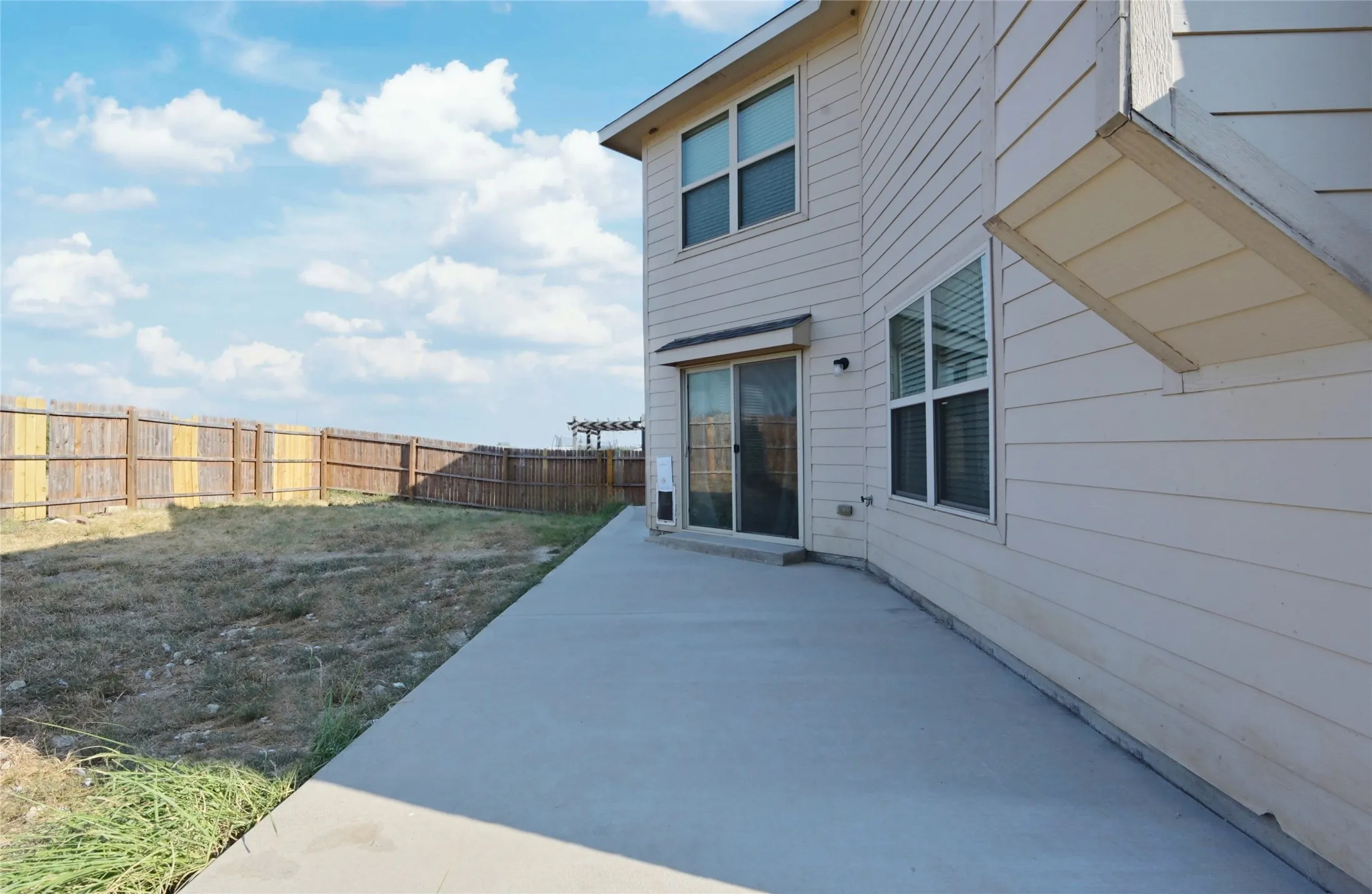 Large open patio