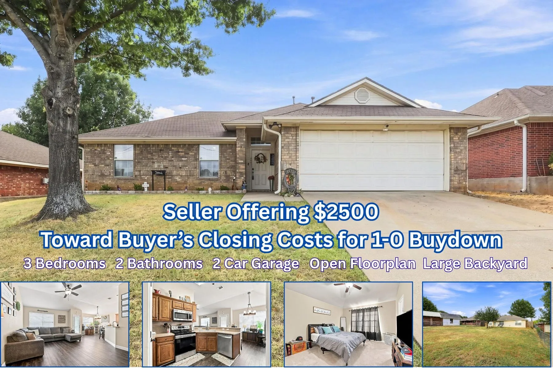 Single Family Residence For Sale in Grayson County , 3411 Dana Lane, Denison, Texas 75021, 3 Bedroom, 2 Bathroom, 2 Garage spaces, 1,188 Sqft, built in 2002, mls#21376664, Real Estate Agent in Denison, Homes For Sale in Grayson county, Homes For Sale in Denison, Realtor in Denison Texas, Real Estate Brokerage Independent Realty Texas, Luminita Cordes Realtor