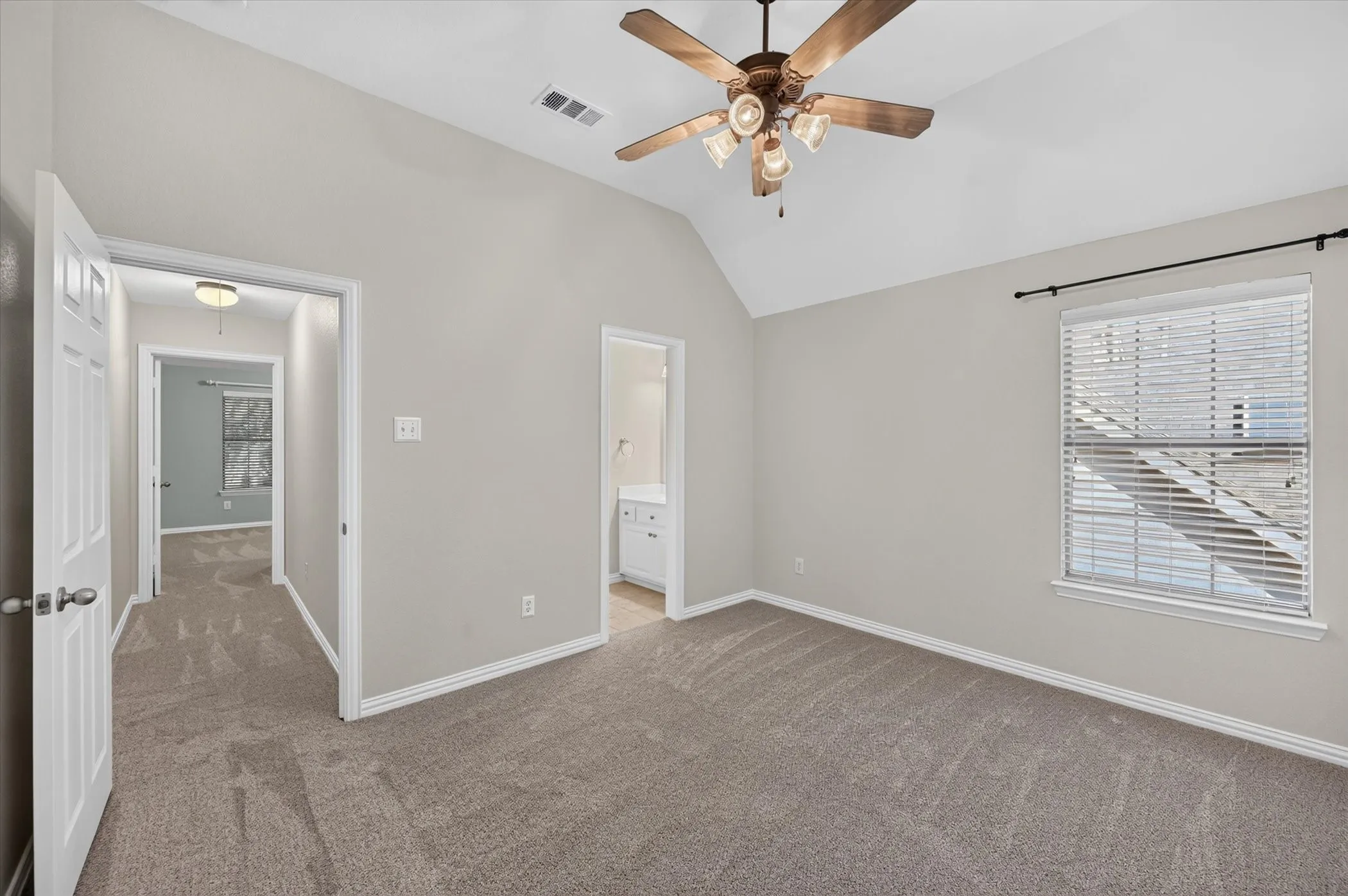This is the other upstairs  bedroom which benefits from the upstairs Jack-and-Jill bathroom