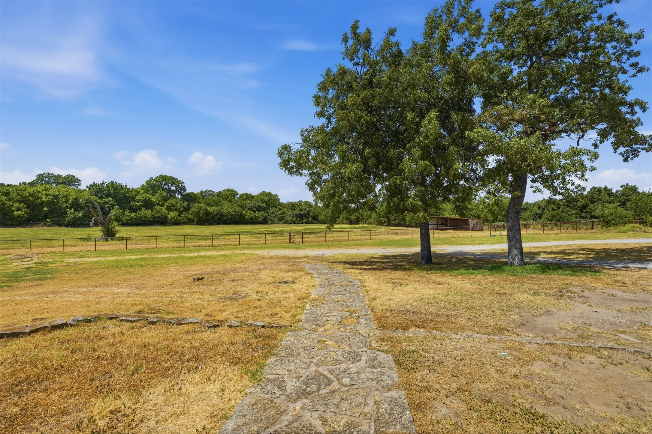 From the front of the house to the back pasture