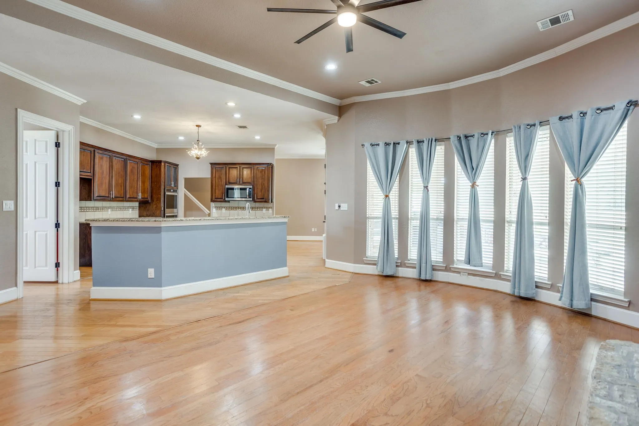 Open Living & Kitchen