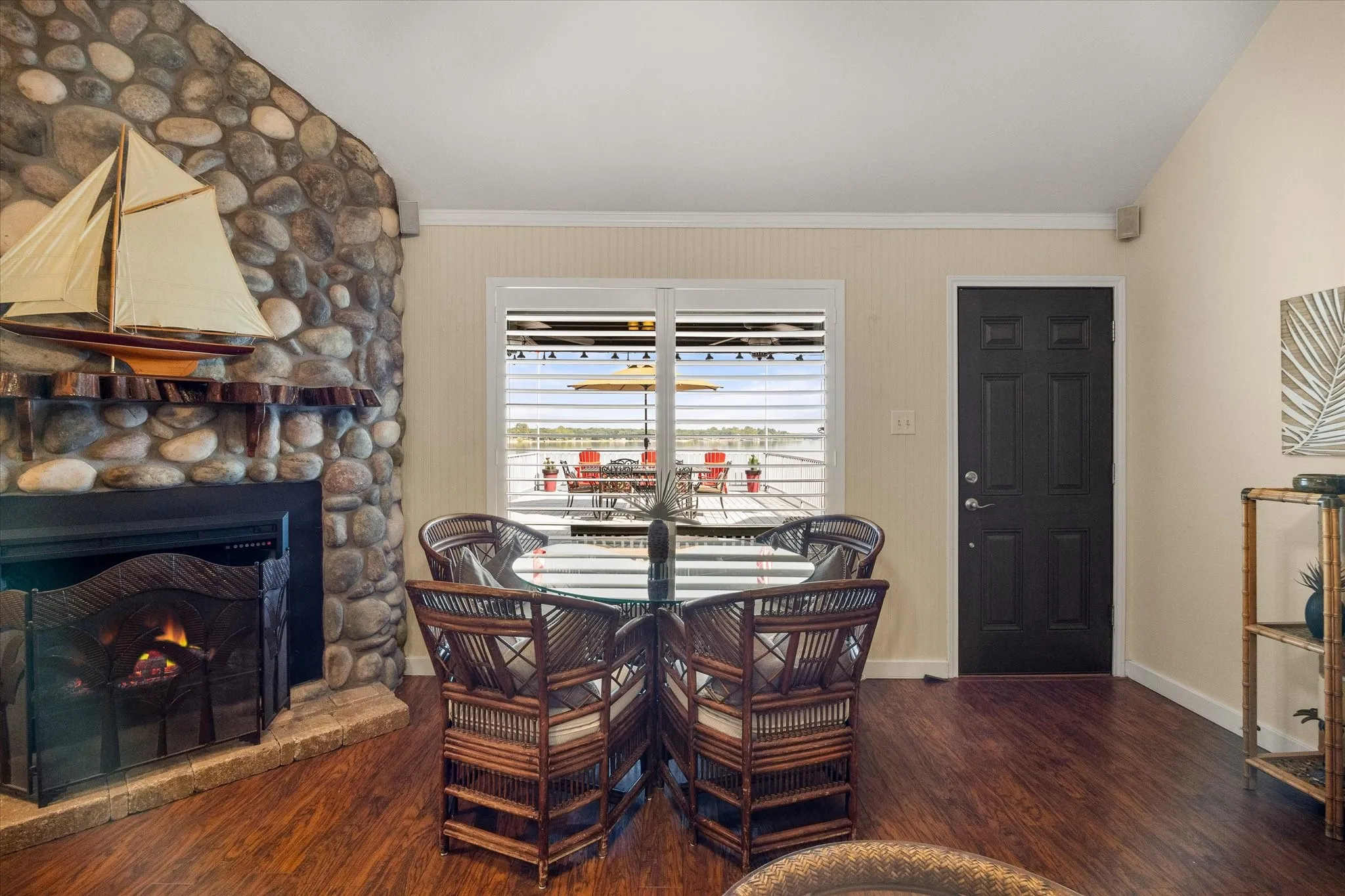 Dining Area, with view of lake
