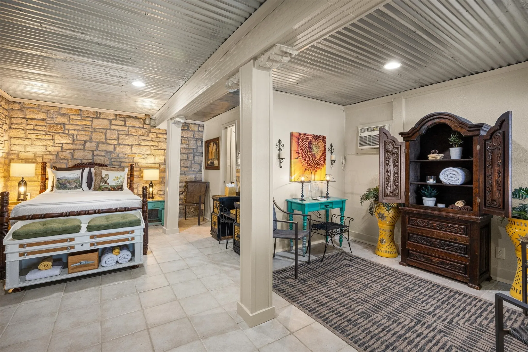 Bonus space on first level. Currently used as third bedroom with FULL BATH.
