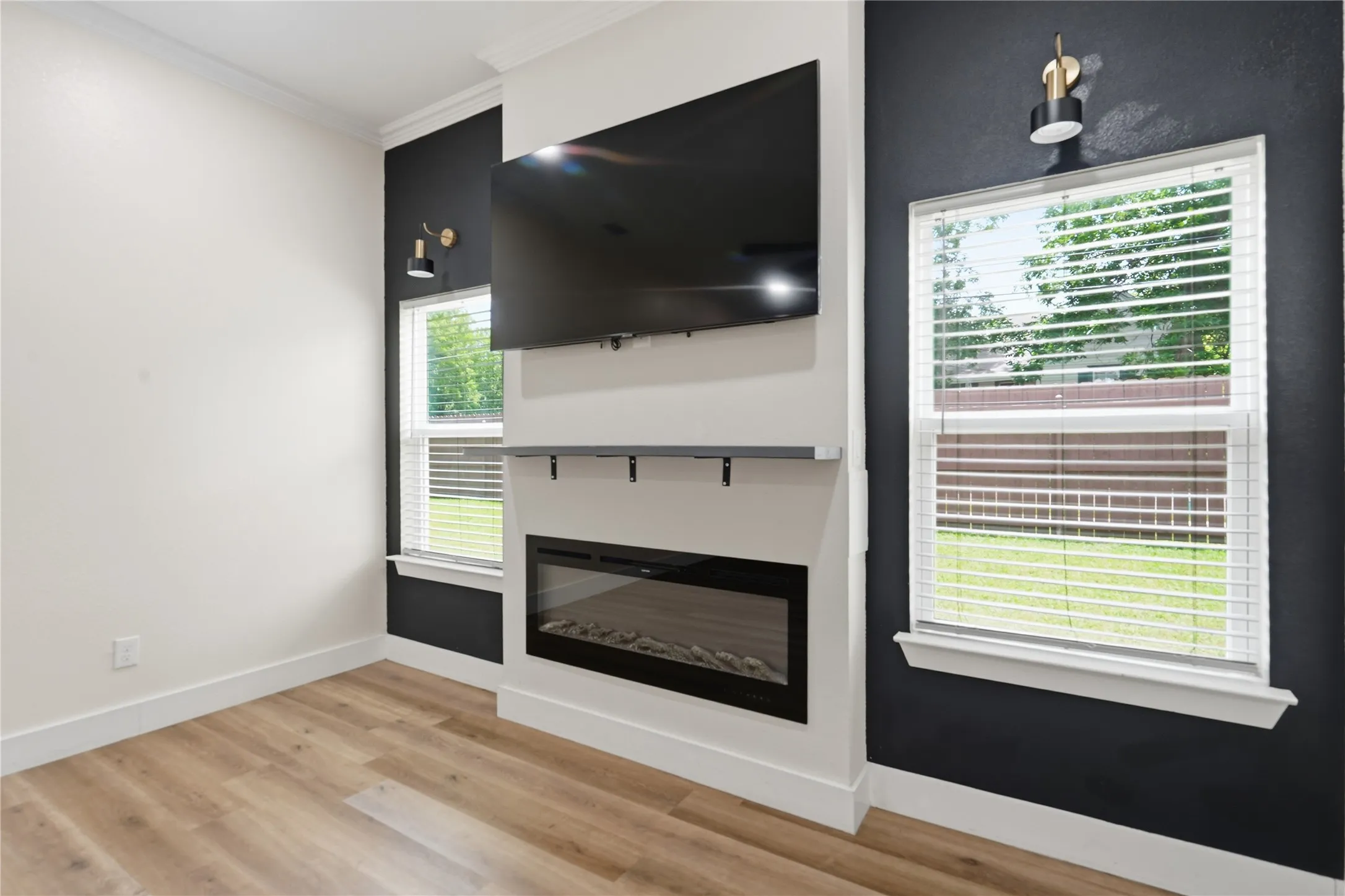 Fireplace in living room