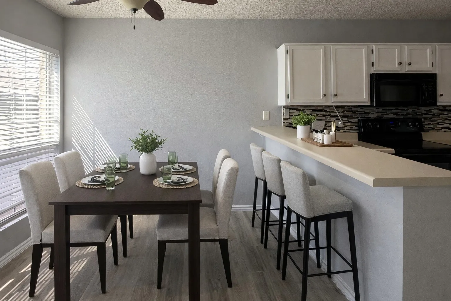 Virtually staged to show potential.