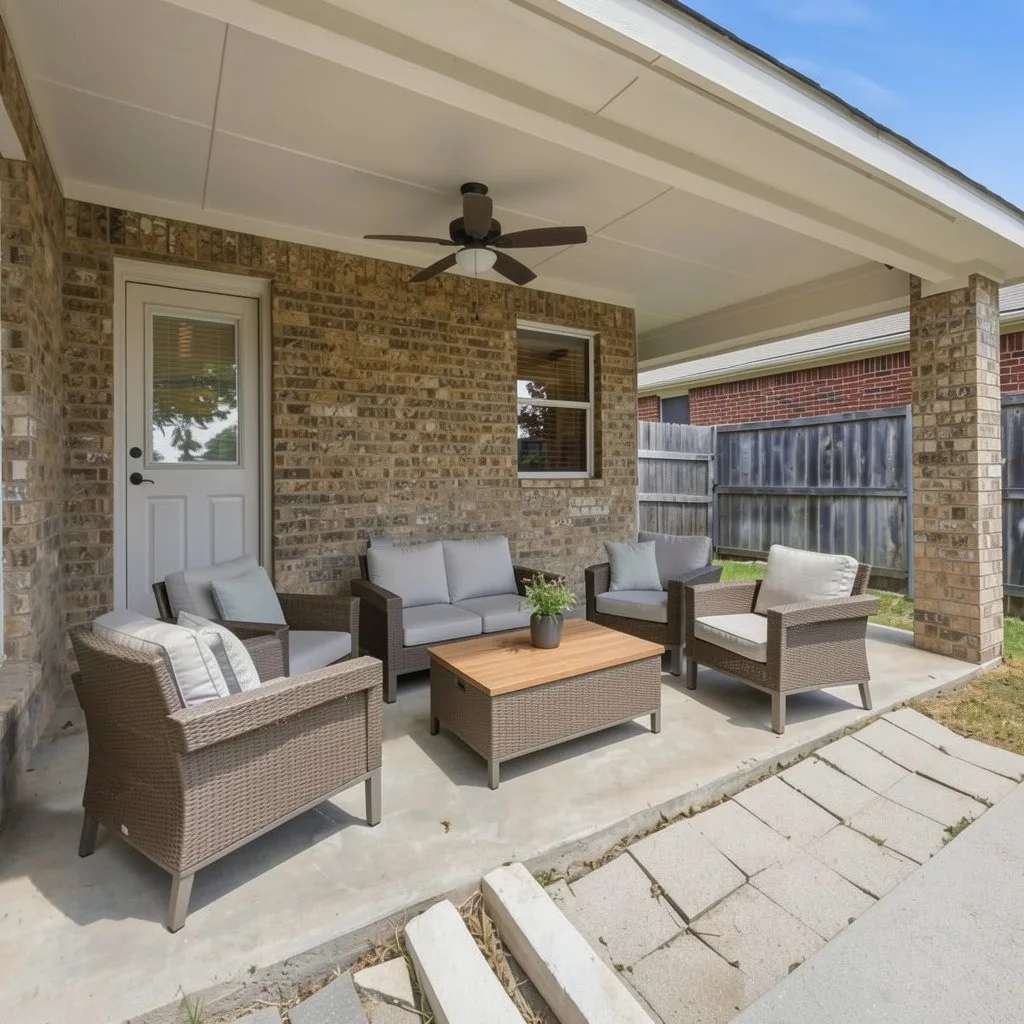 Large covered patio at 10232 Ash Creek Lane listed by Seth Fowler of Williams Trew Real Estate