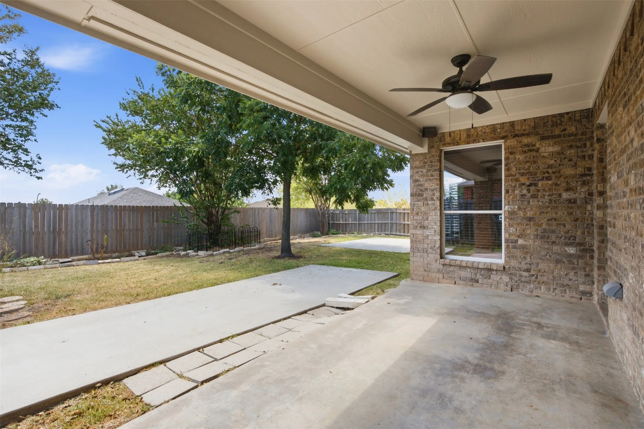 Large covered patio at 10232 Ash Creek Lane listed by Seth Fowler of Williams Trew Real Estate