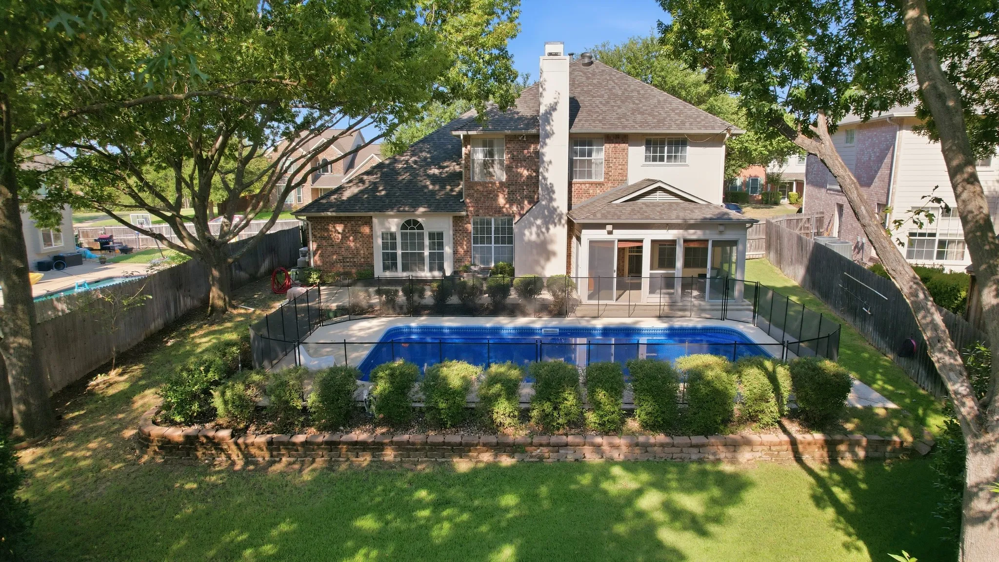 Backyard oasis.