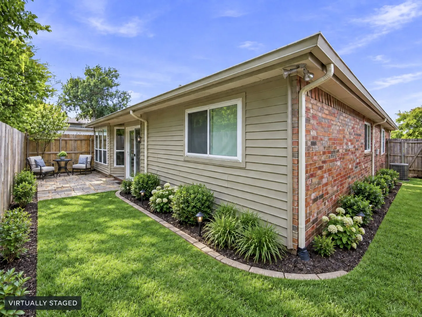 Virtually staged to show one option for new owner to personalize