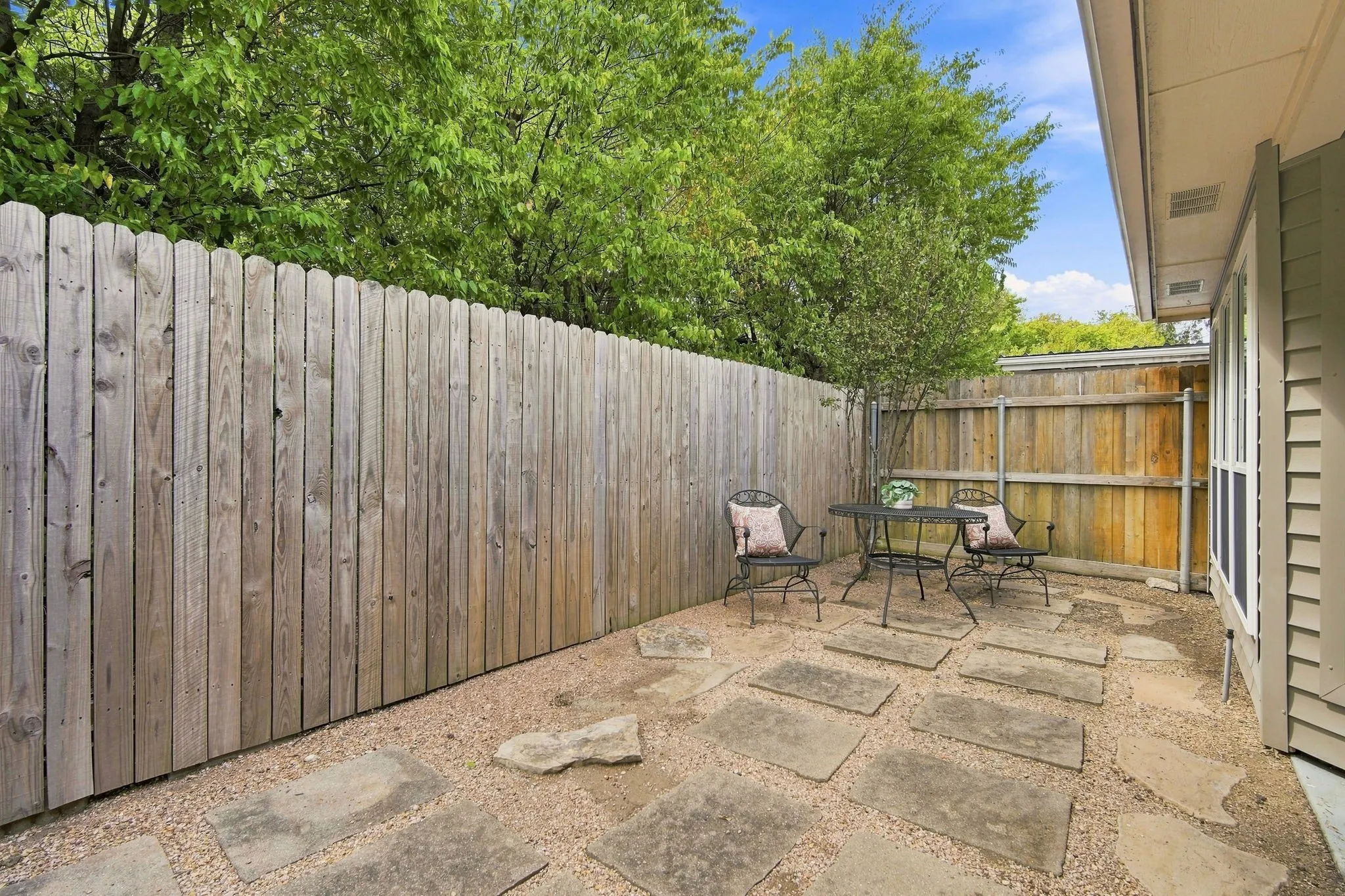 A generous private and secluded spot sure to add comfort and relaxing moments