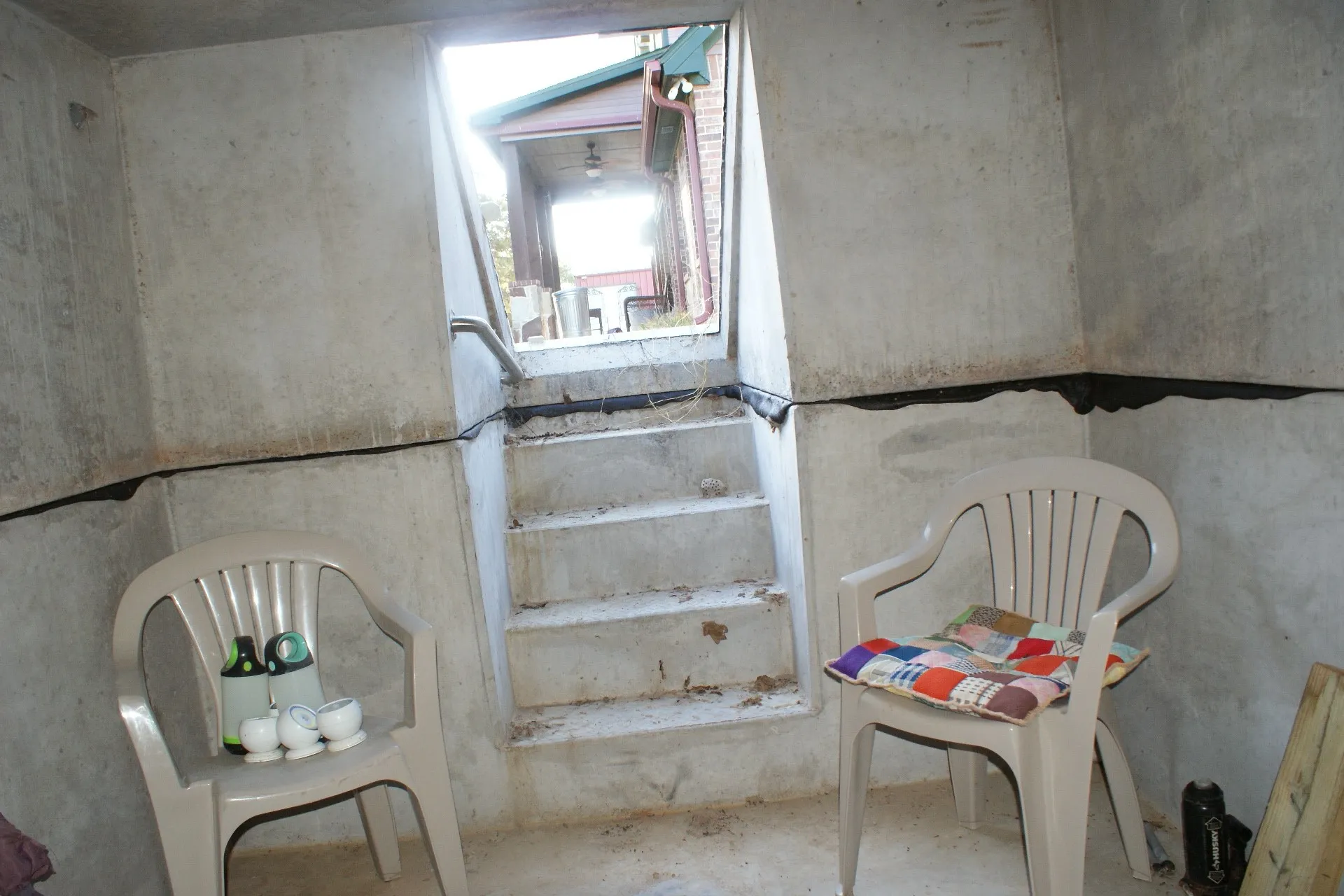 Inside Storm Shelter