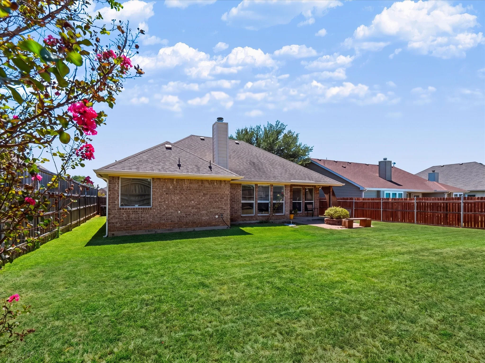 Large backyard