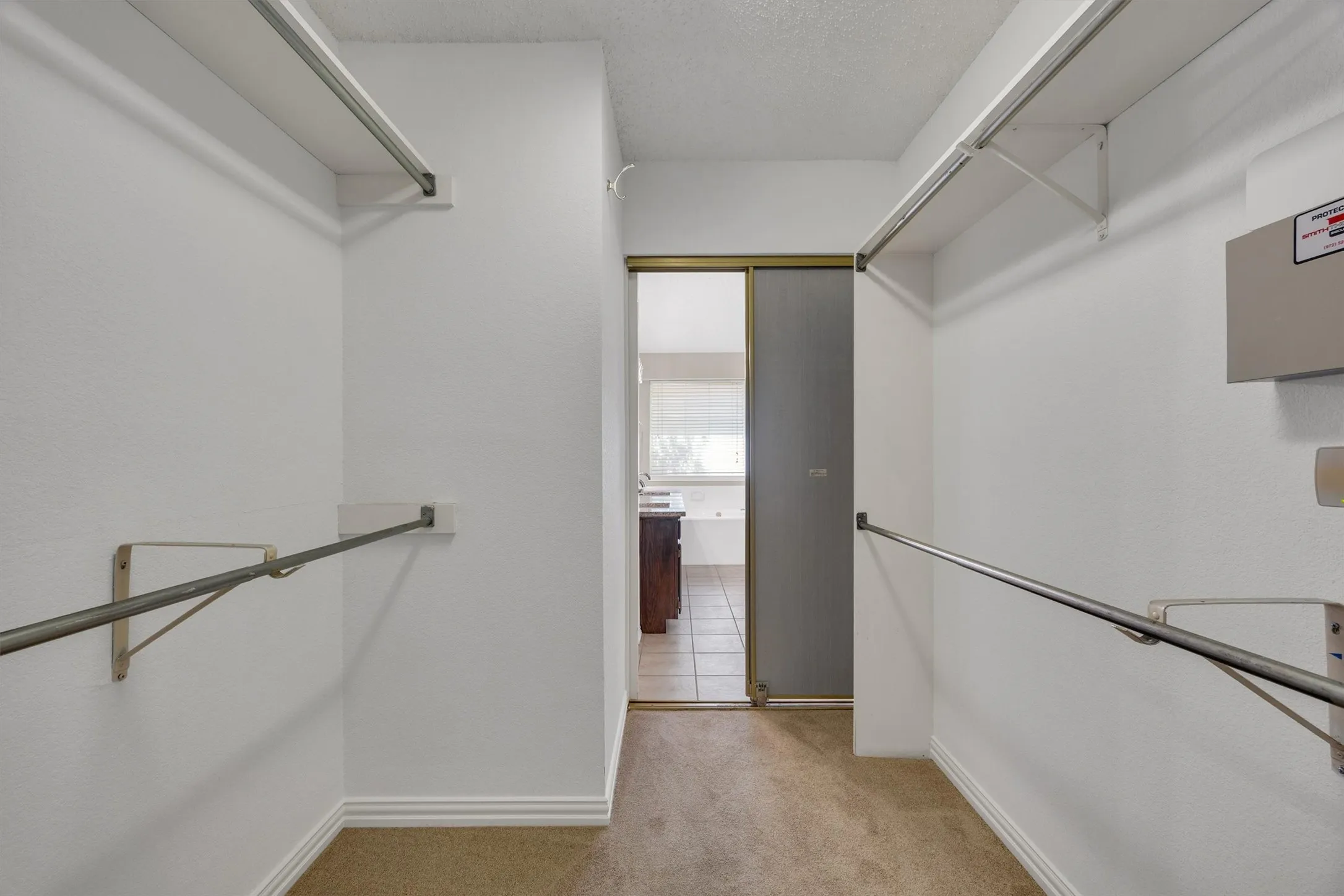 Fabulous walk-in closet.