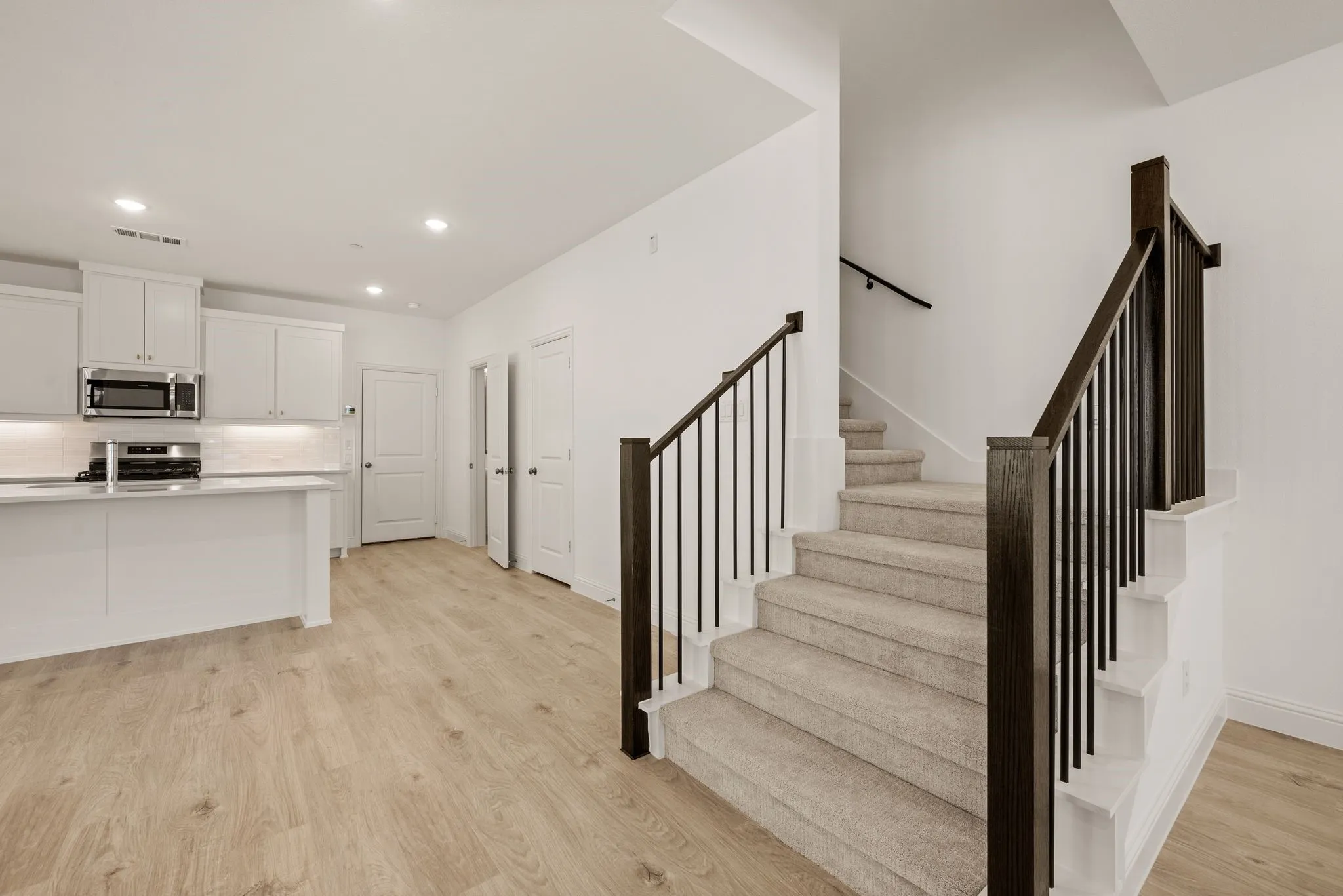 Stairs headed to upstairs