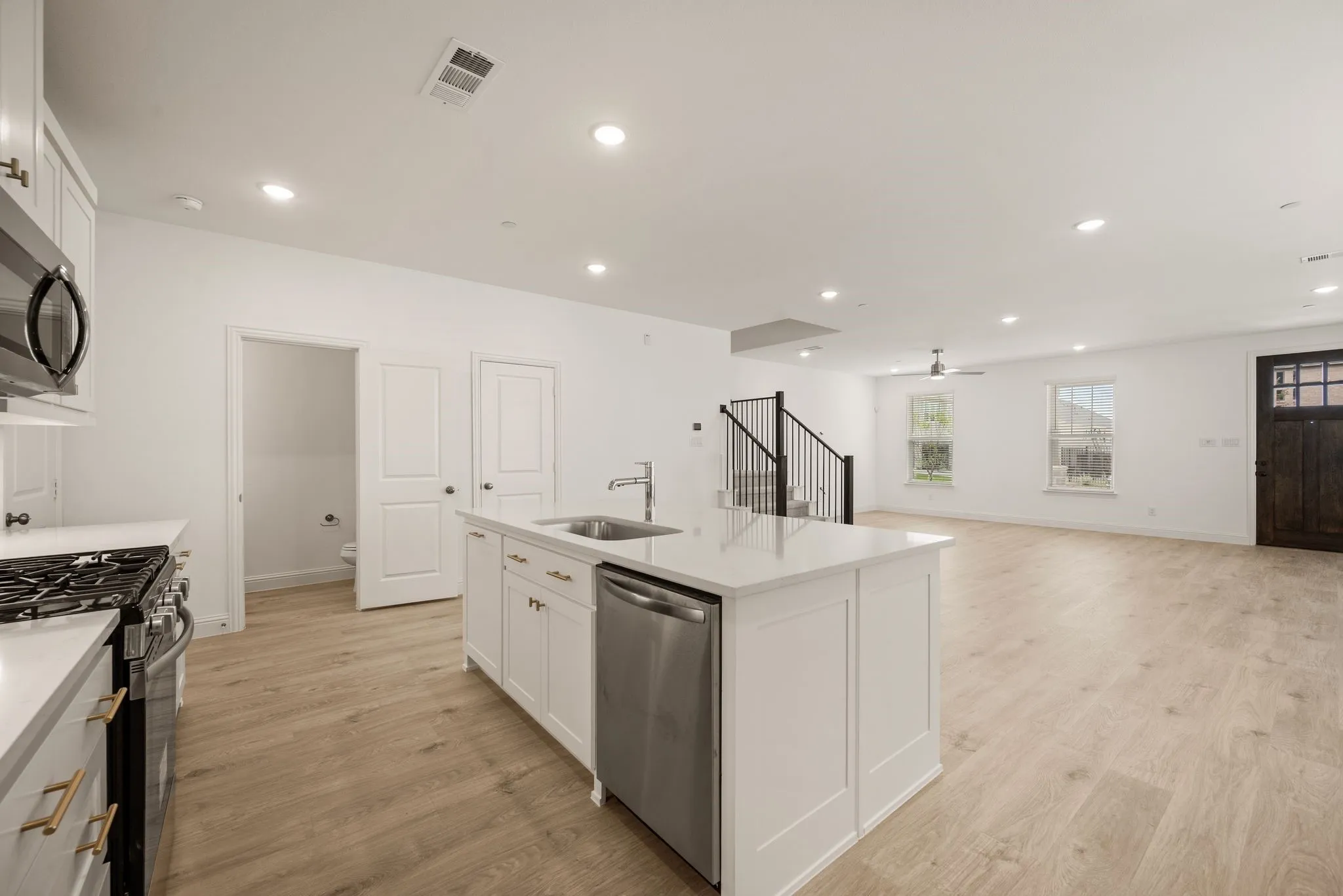 Powder Bath at end of kitchen