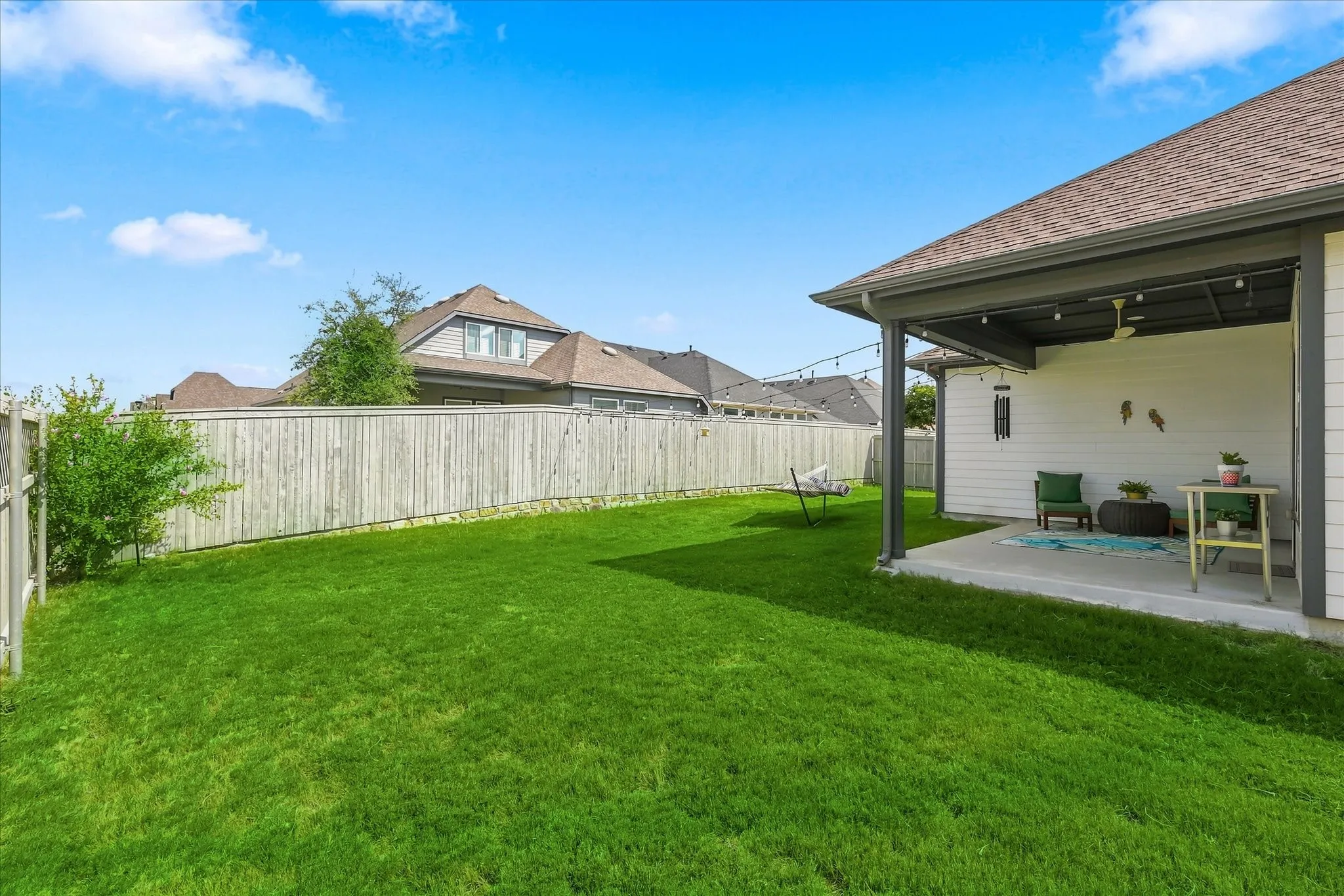 Imagine your fluffy friends running in this space, a swingset or even a pool.
