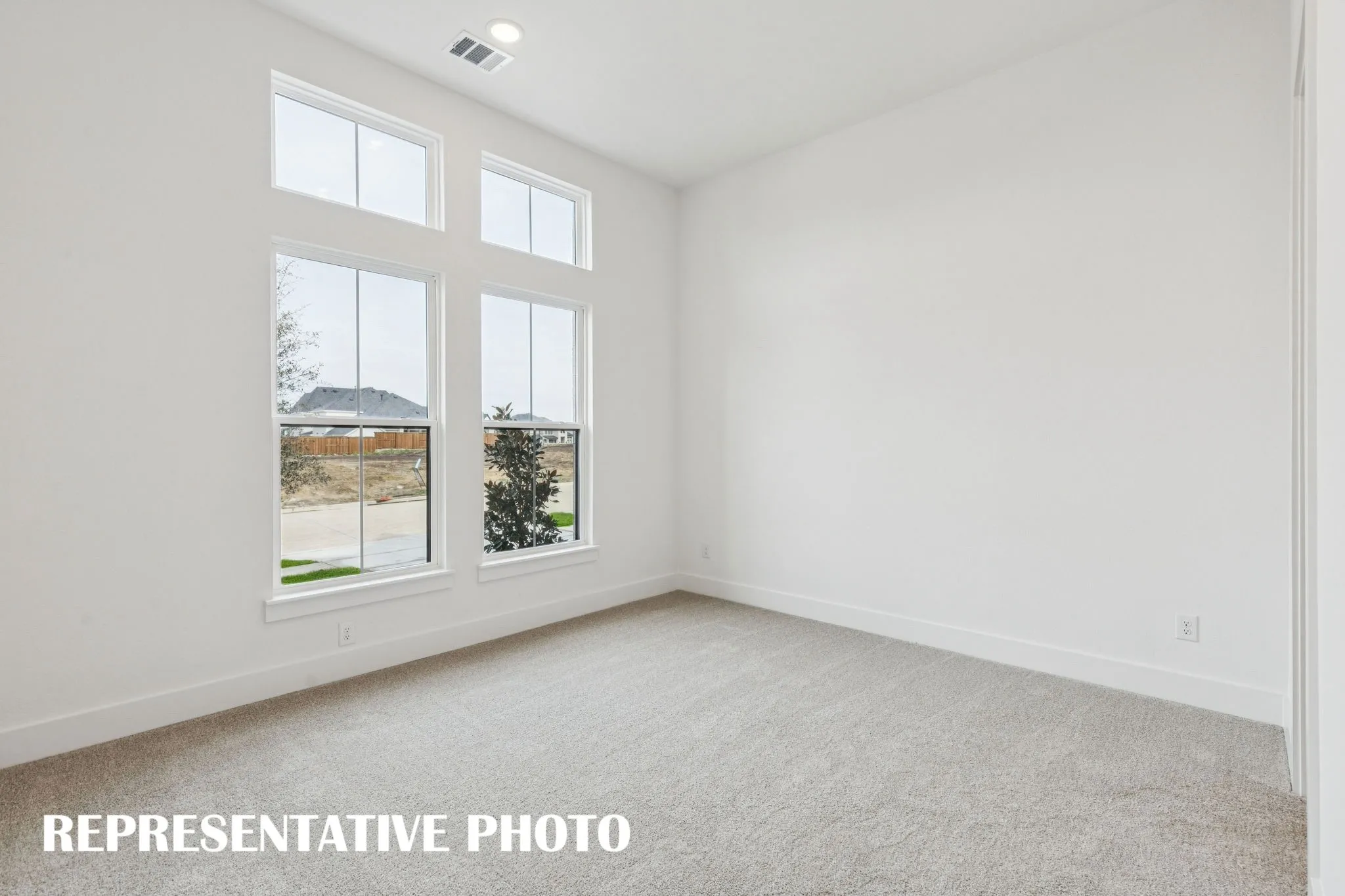 You'll find nicely sized secondary bedrooms in our Chloe III plan.  REPRESENTATIVE PHOTO