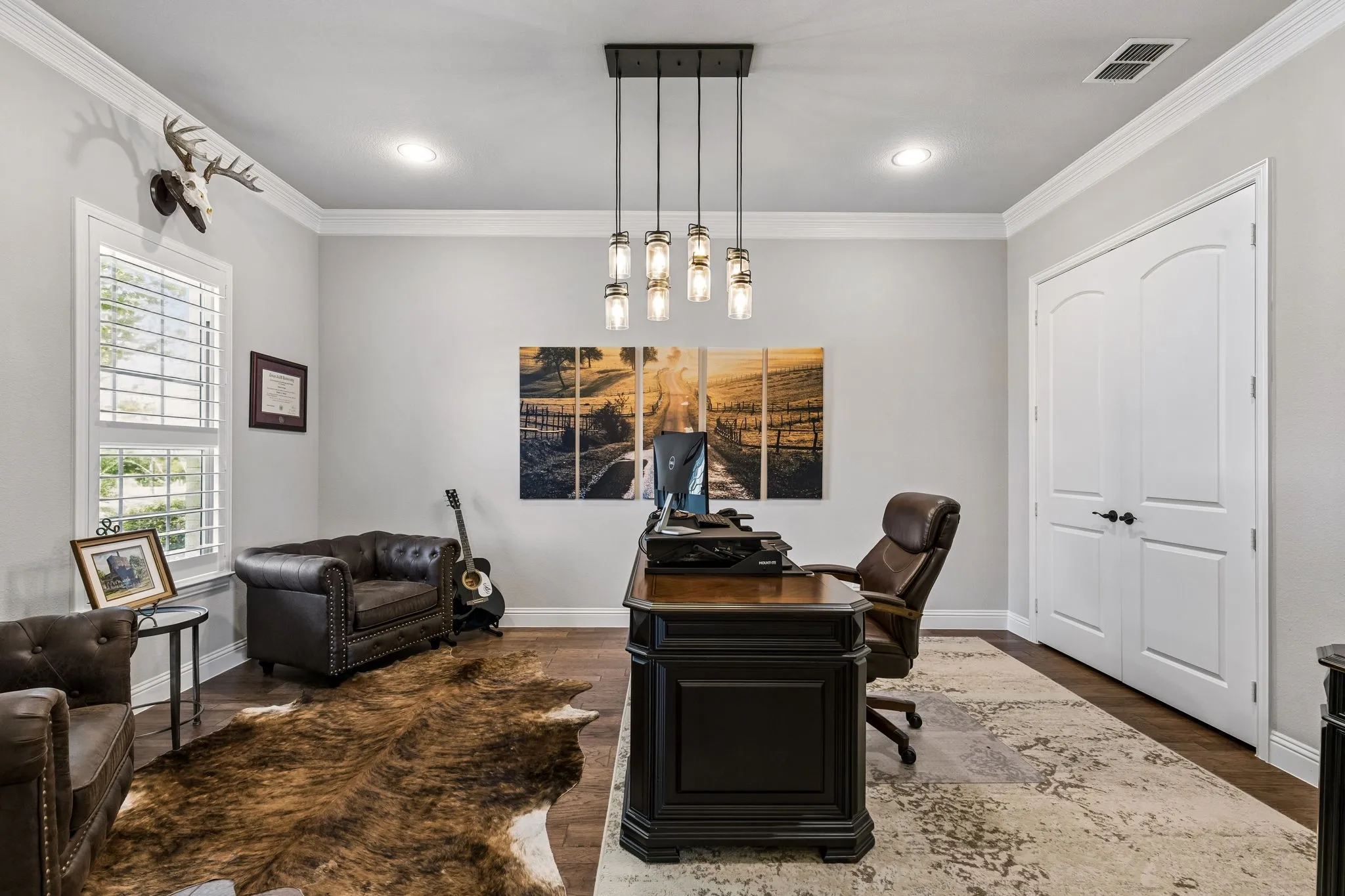 Second Living area is being used as an office