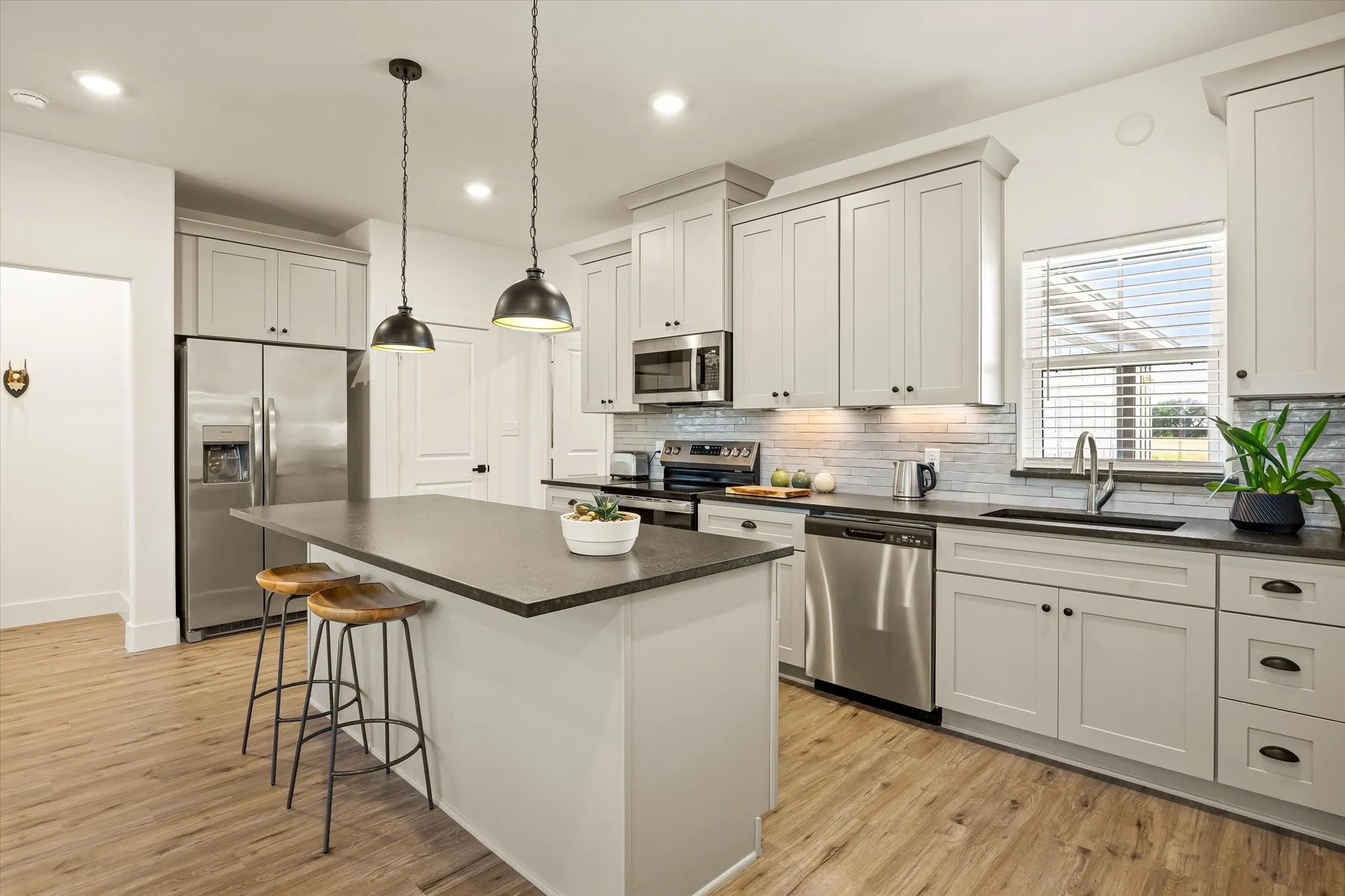 Large kitchen, perfect for gathering.
