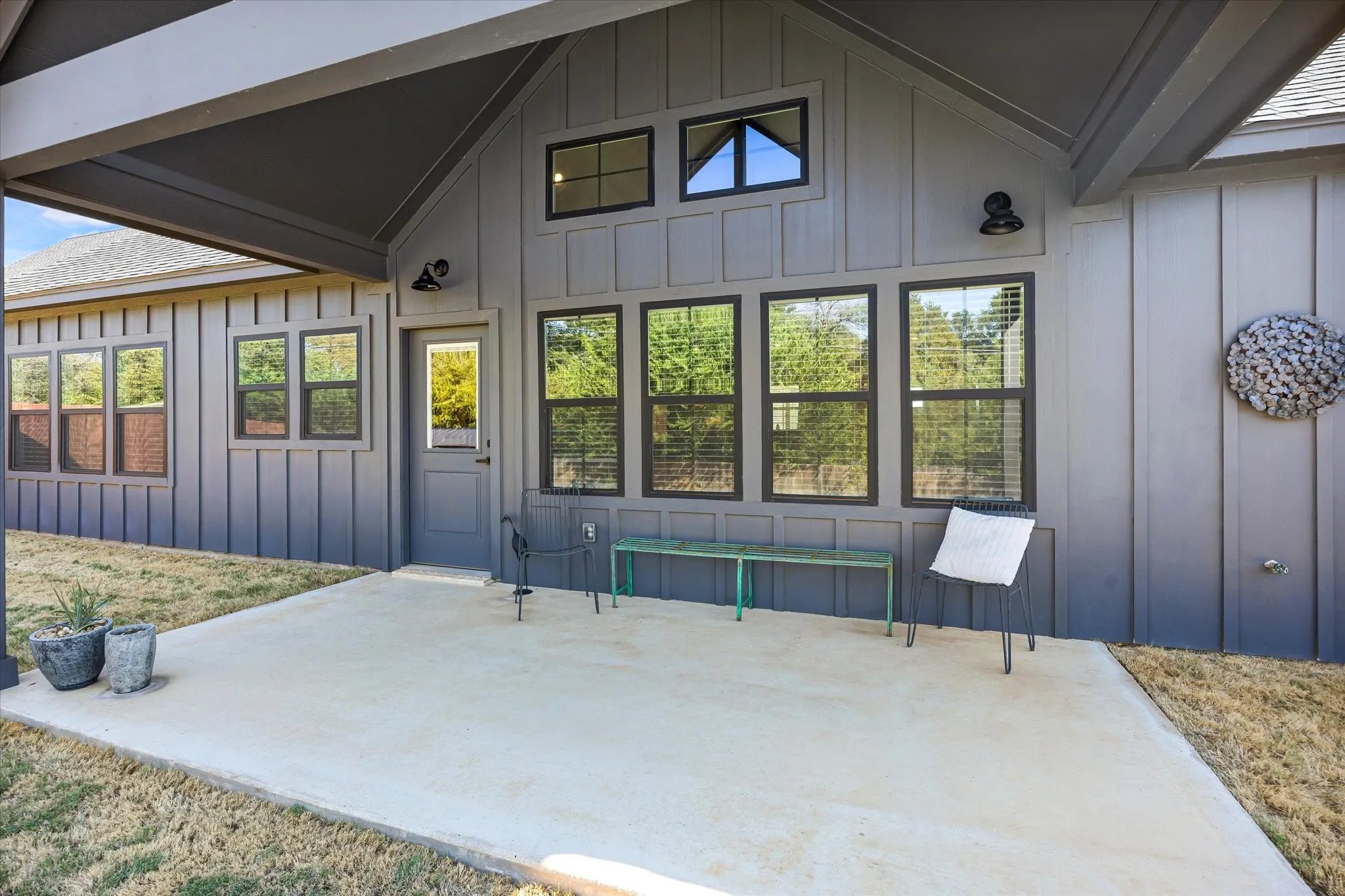 Enjoy the large covered patio.