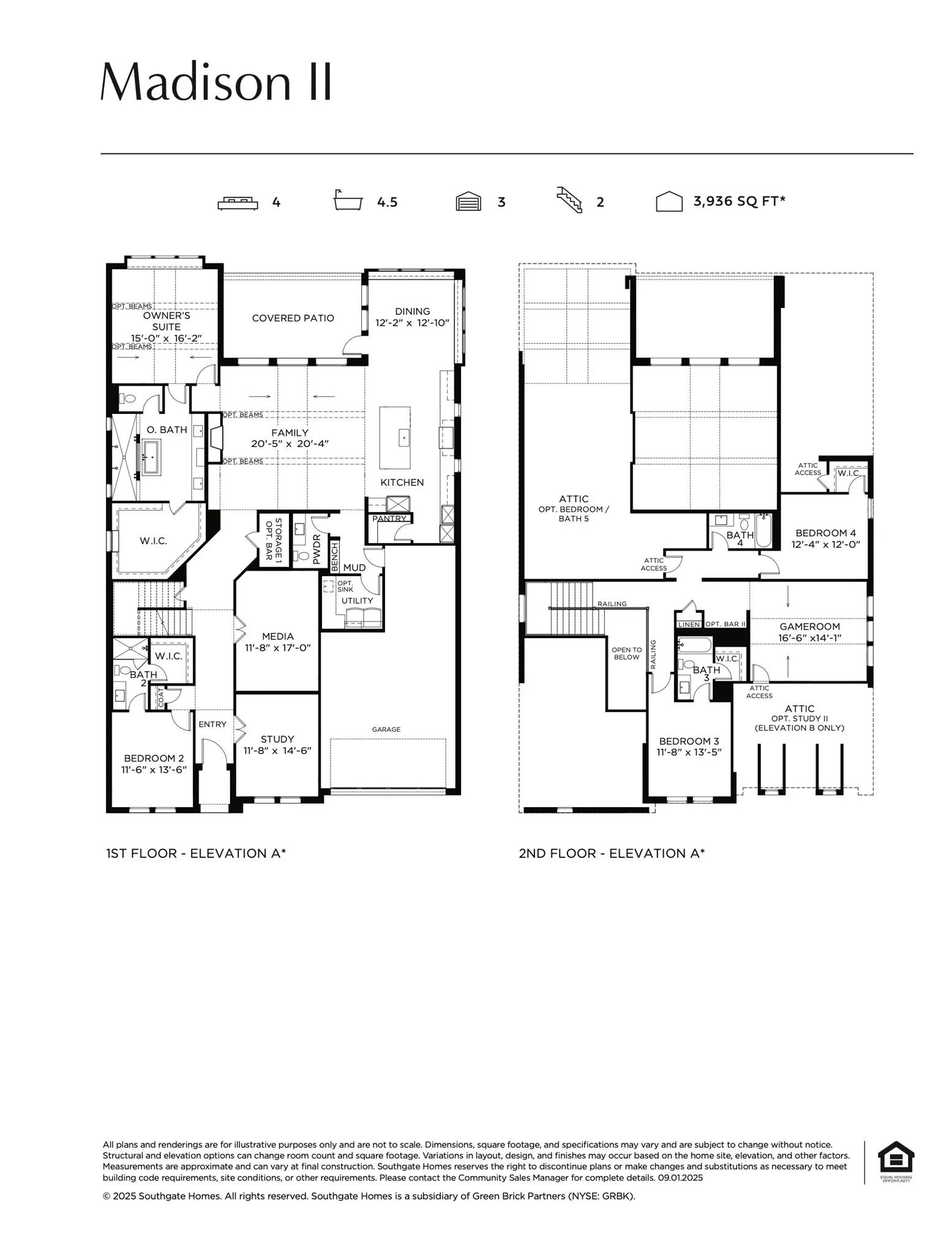 Offering grand entertaining spaces the entire family will love, our Madison II plan is the perfect home for you!