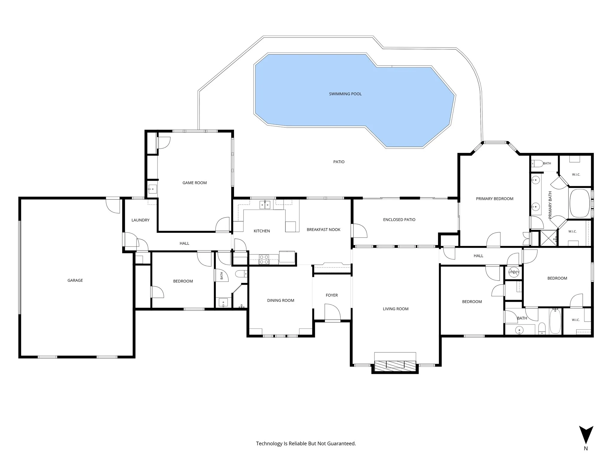 Floor plan is deemed highly reliable but not guaranteed.
