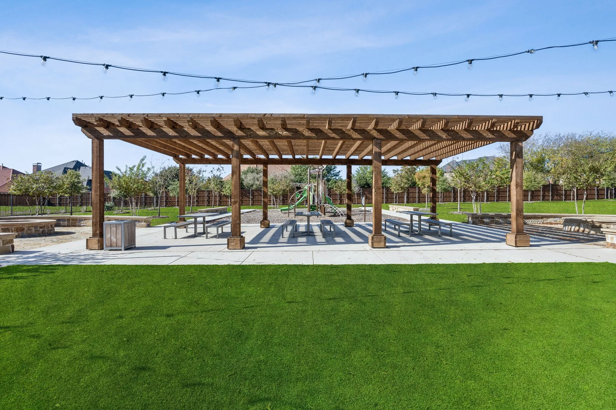 The kiddos will enjoy hours of outdoor romping in this fun filled playground area!