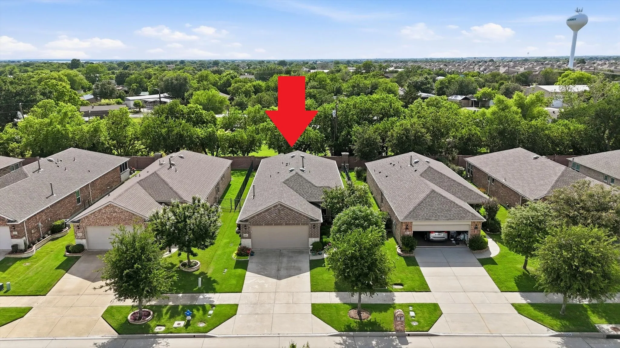Front aerial view