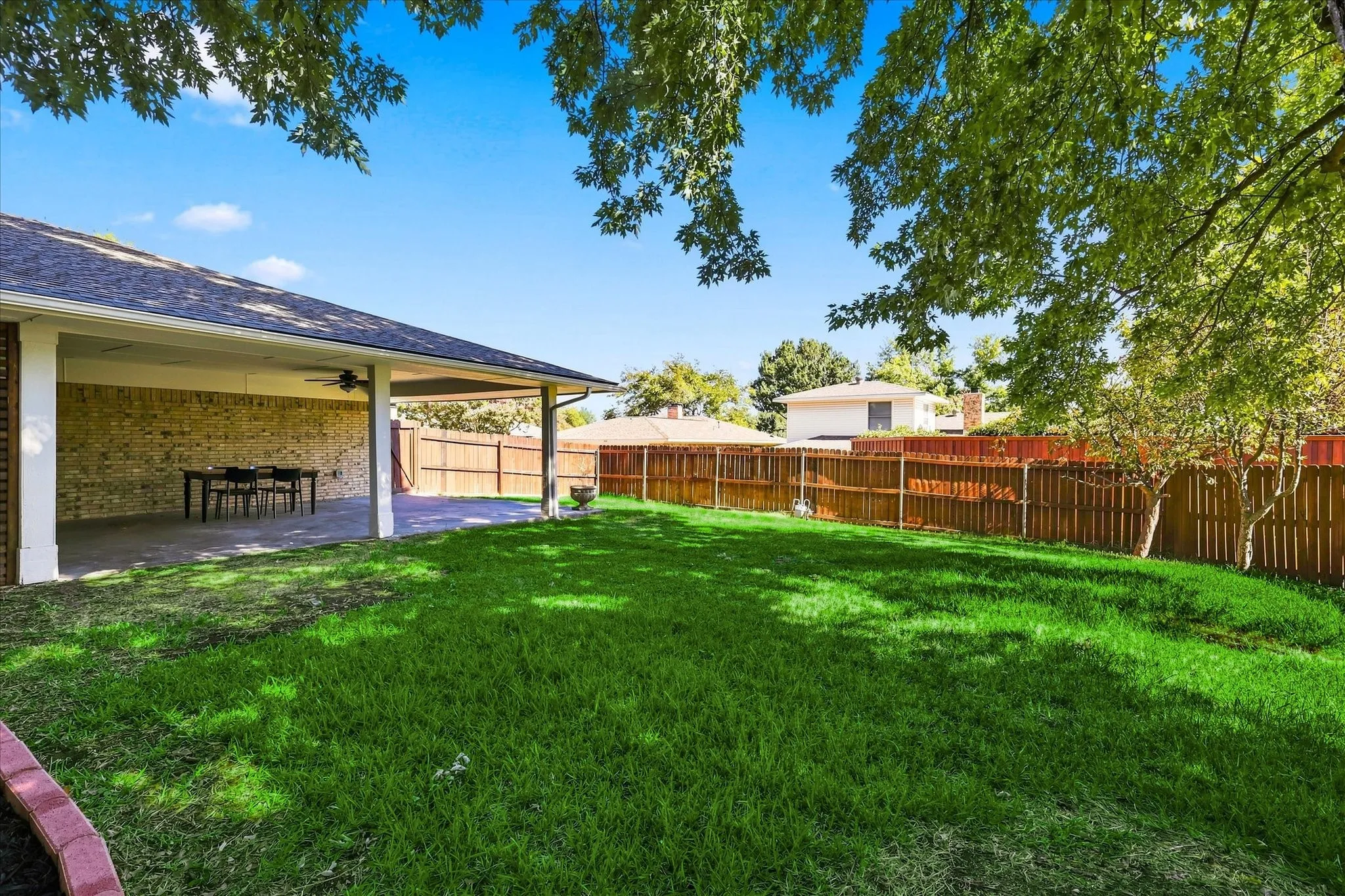 Large yard