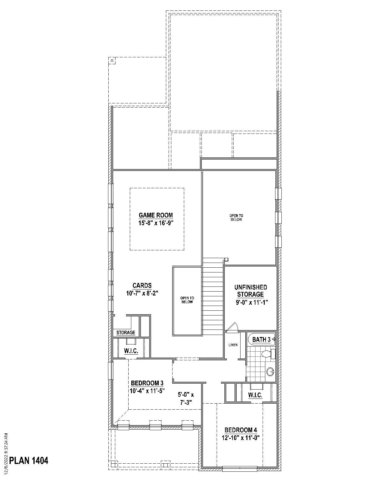 2nd level Floor plan