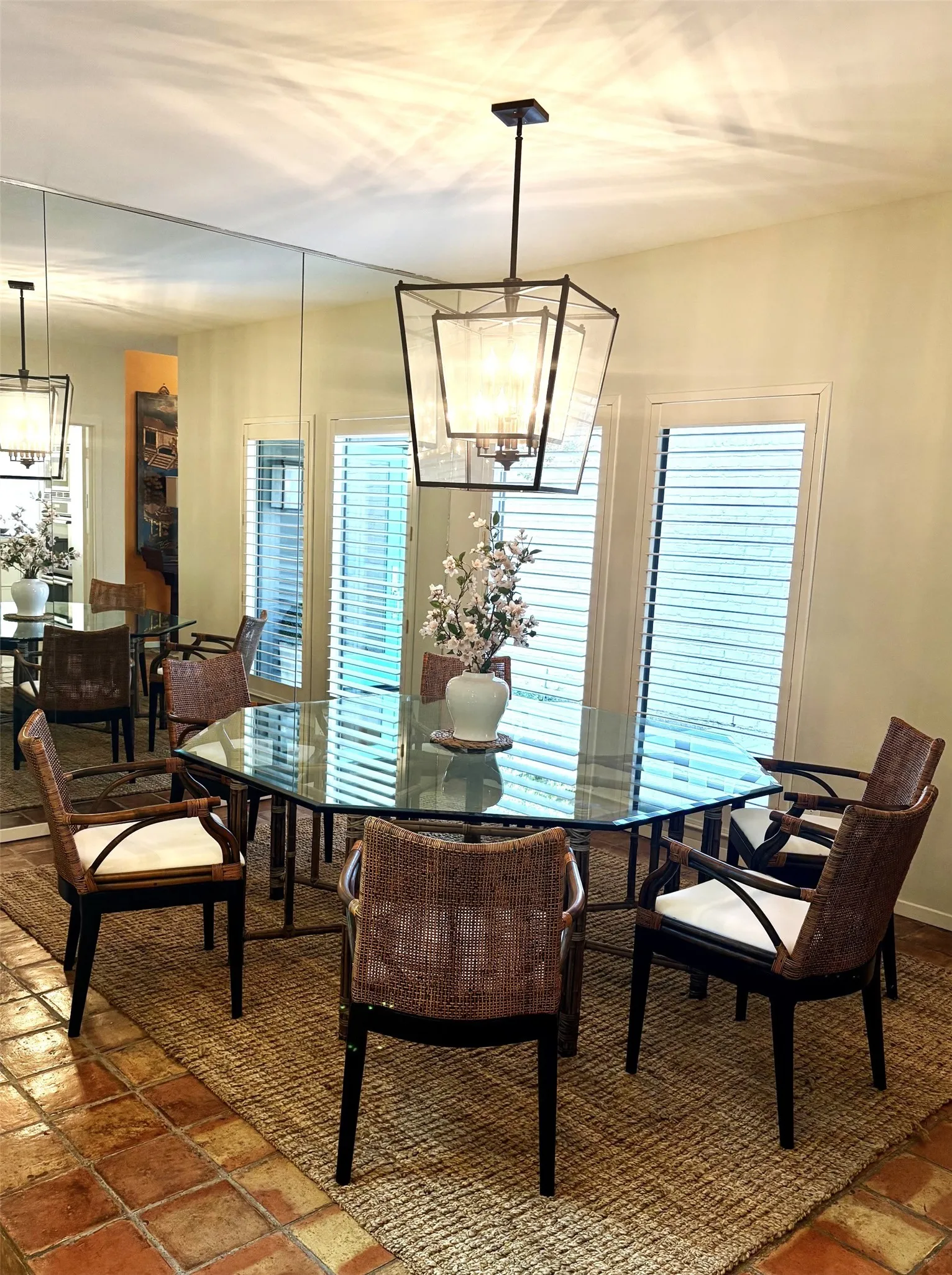 Formal Dining area with seating for six.