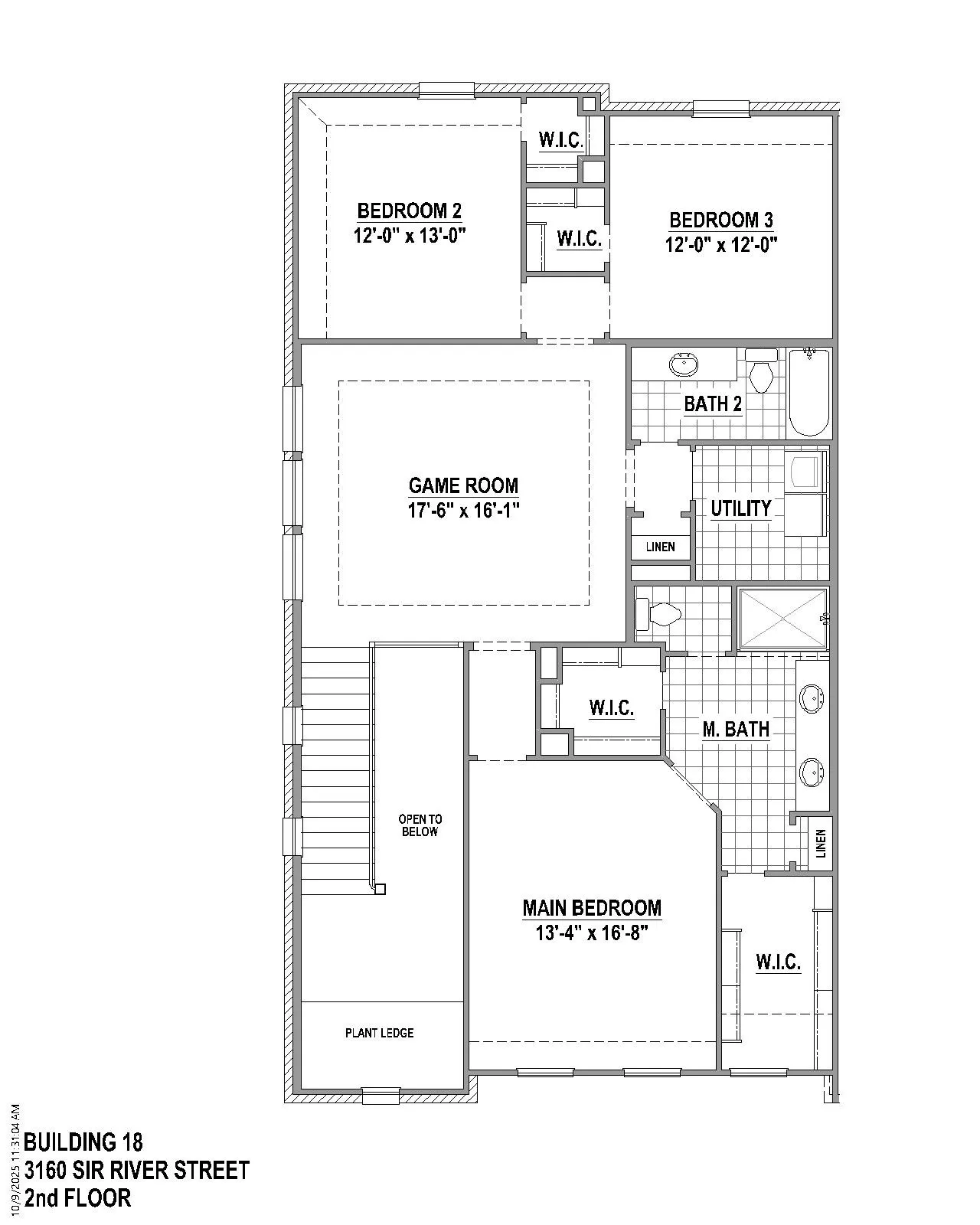 2nd level Floor plan