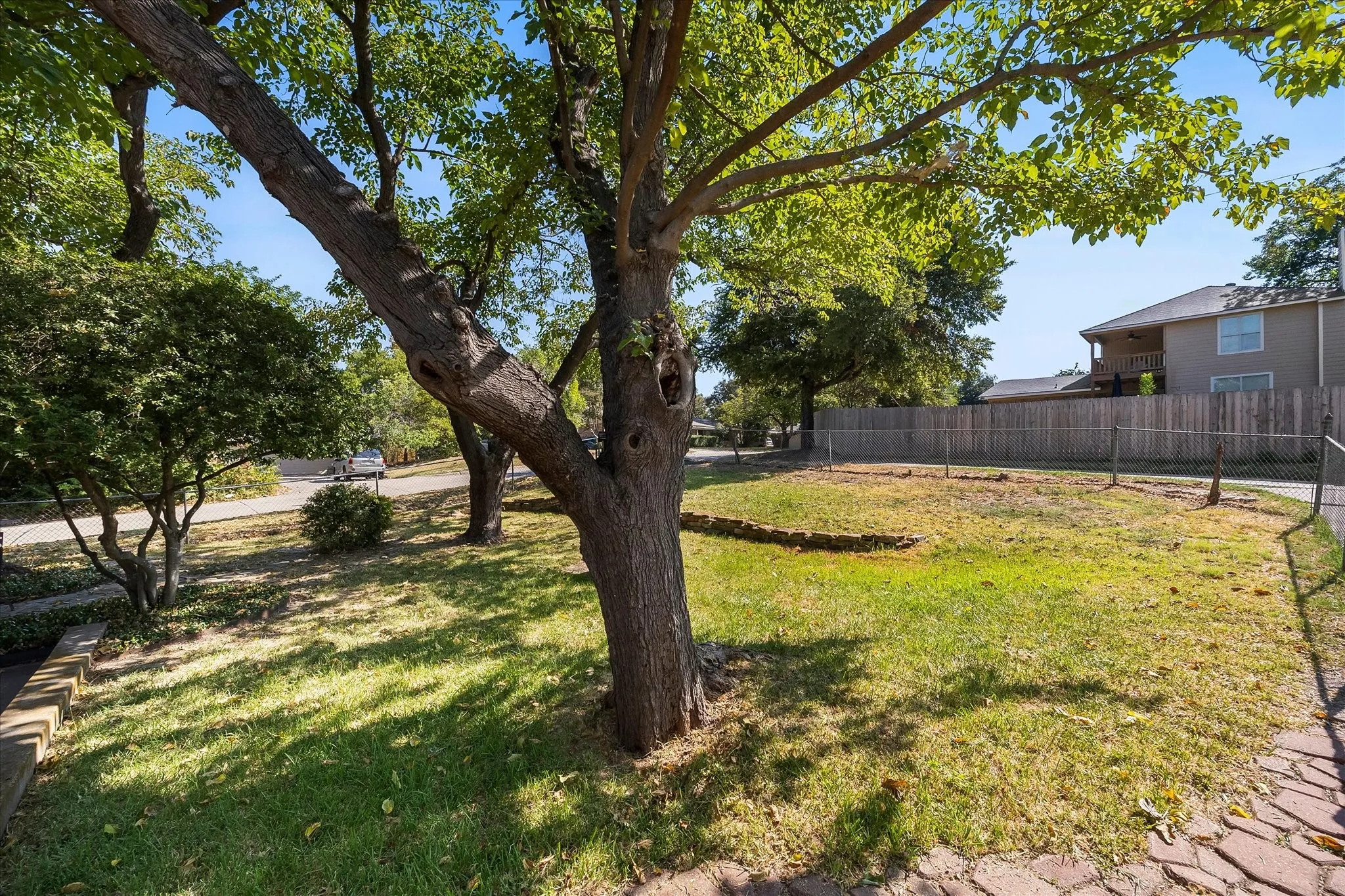 You'll love the shade that these mature trees provide!