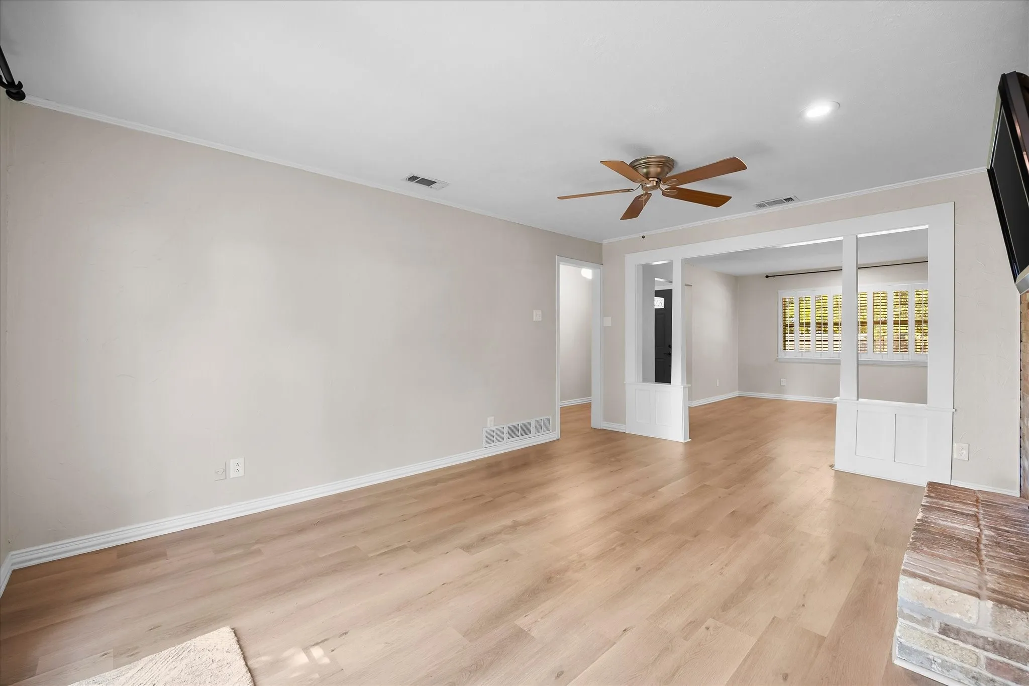 Spacious family room