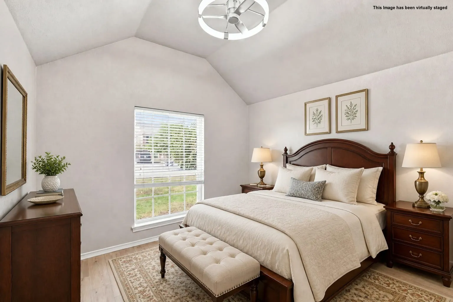 Virtually Staged Bedroom