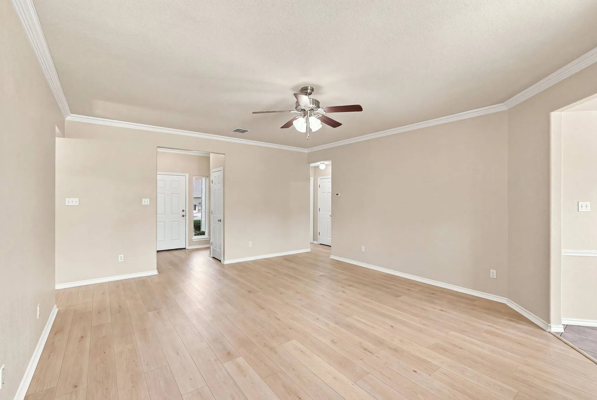 Crown Molding in Living Room