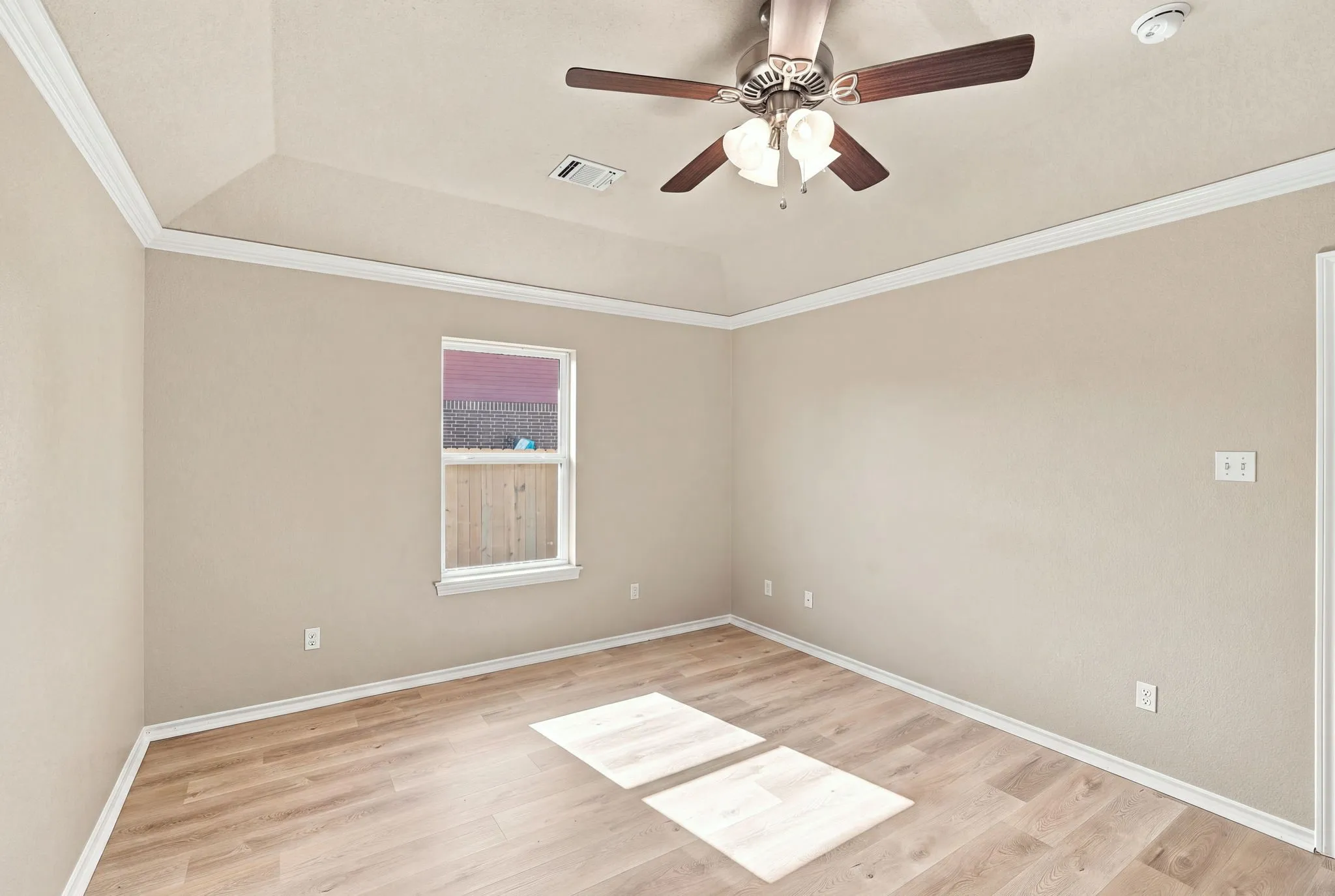 Crown Molding in Primary Bedroom