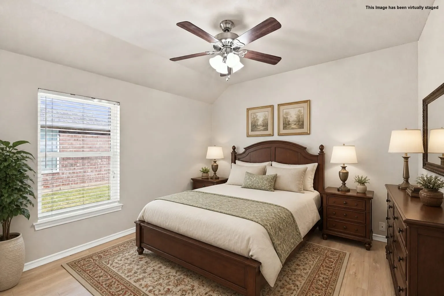 Virtually Staged Bedroom