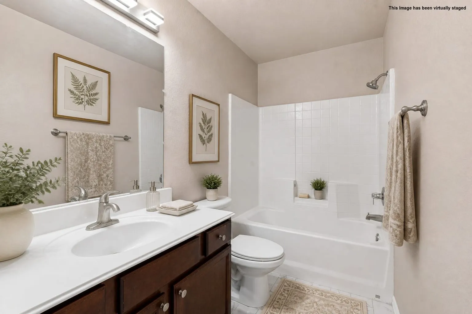 Virtually Staged Bathroom