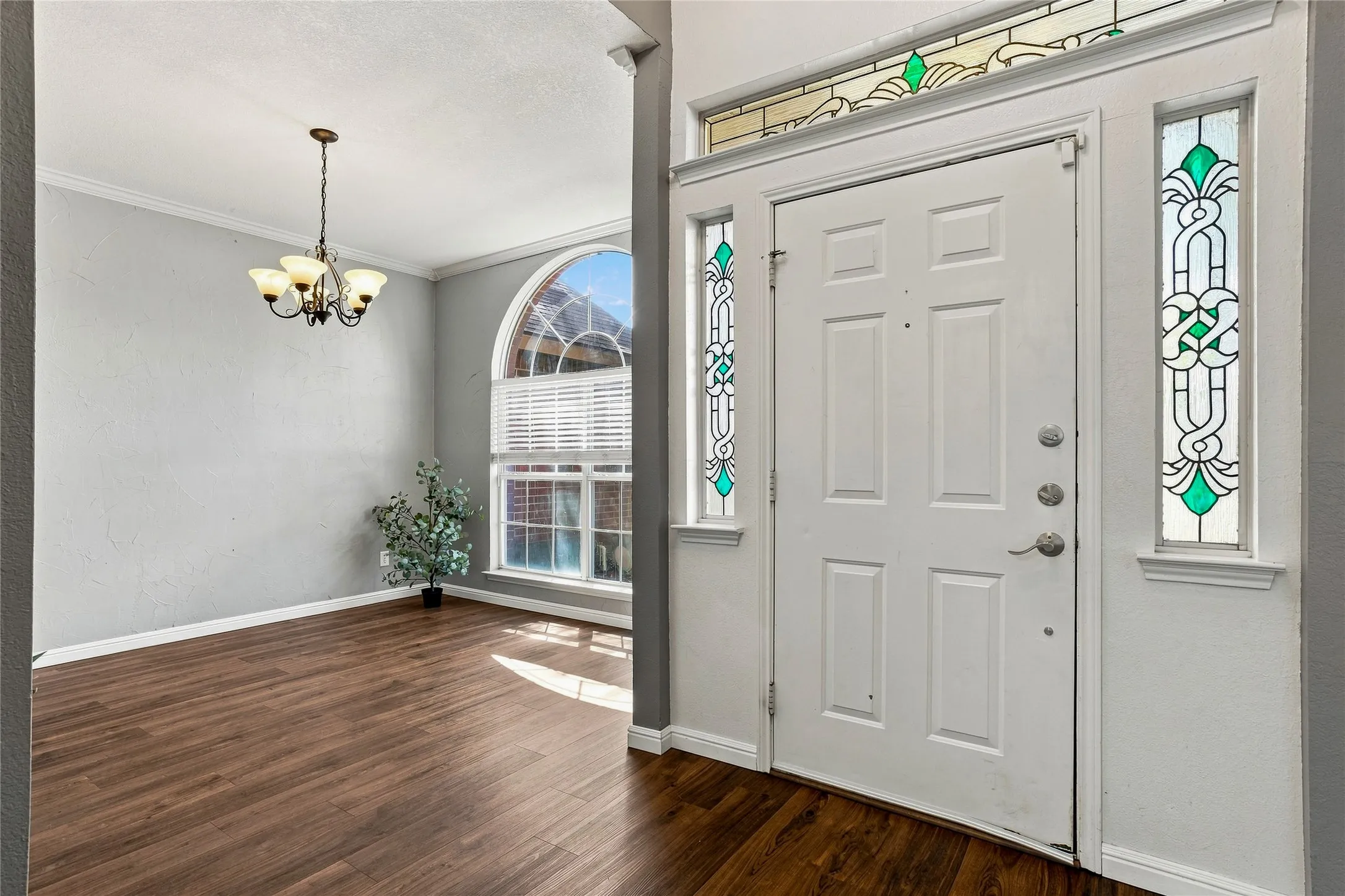 Front Entry Way viewing Dining Room