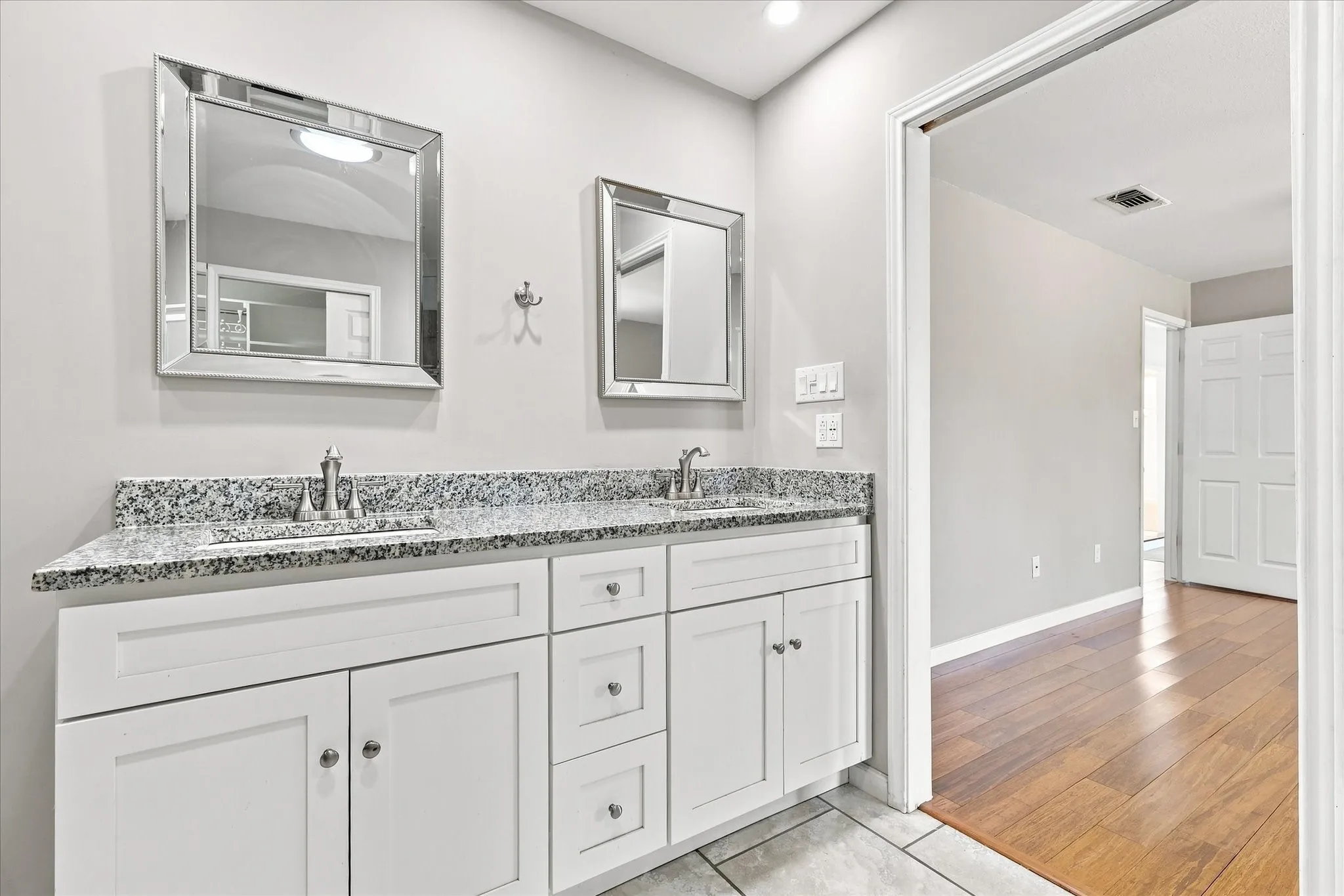 Primary Bathroom Dual Vanity