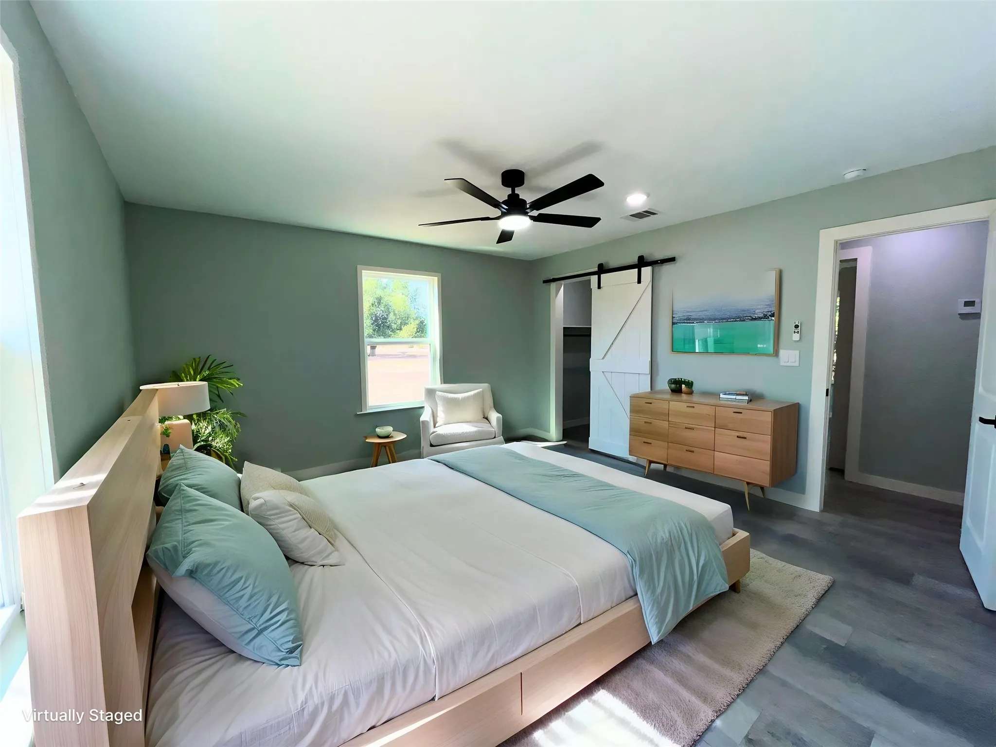 Primary Bedroom Virtually Staged
