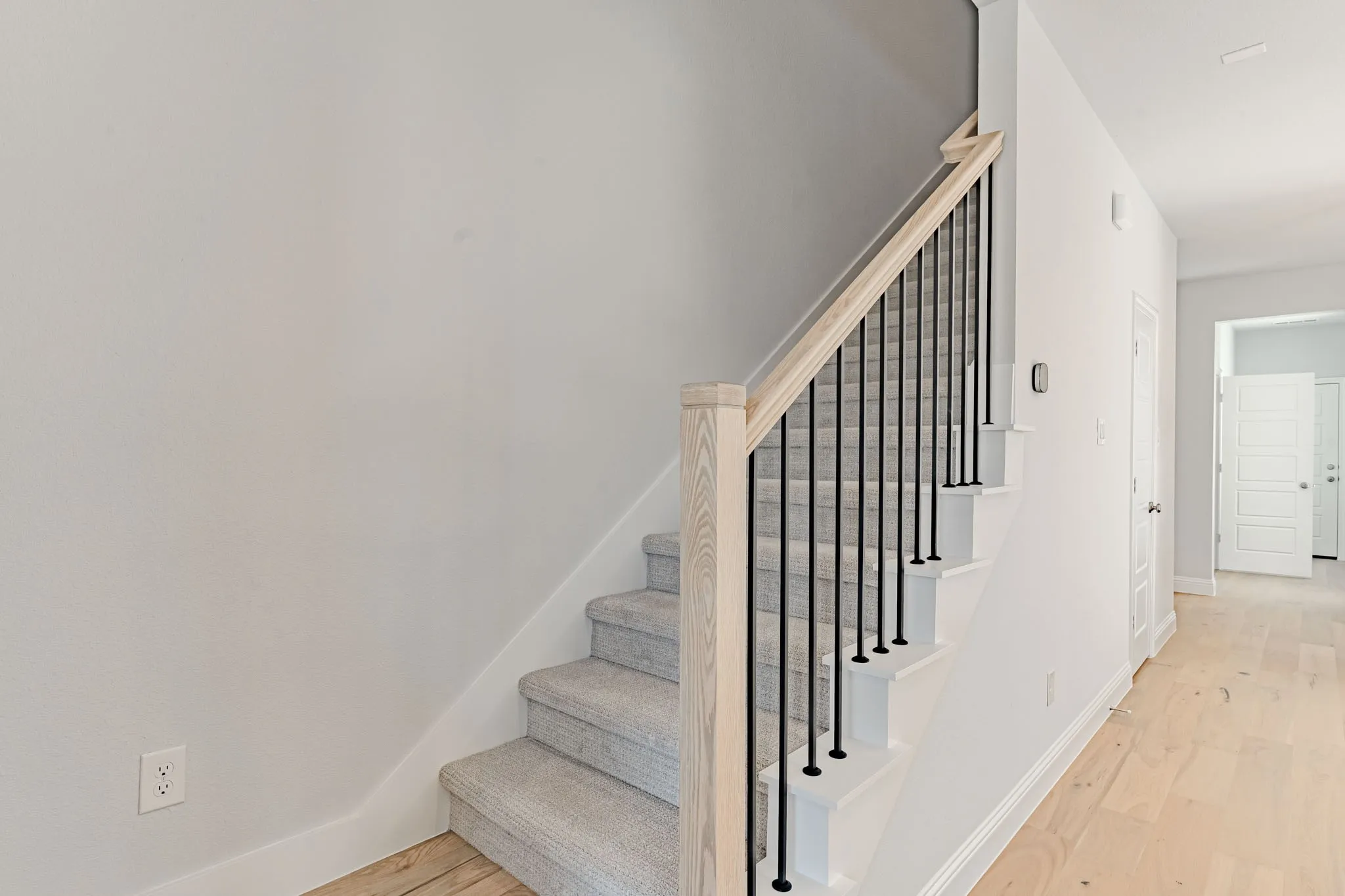 open rail stair case