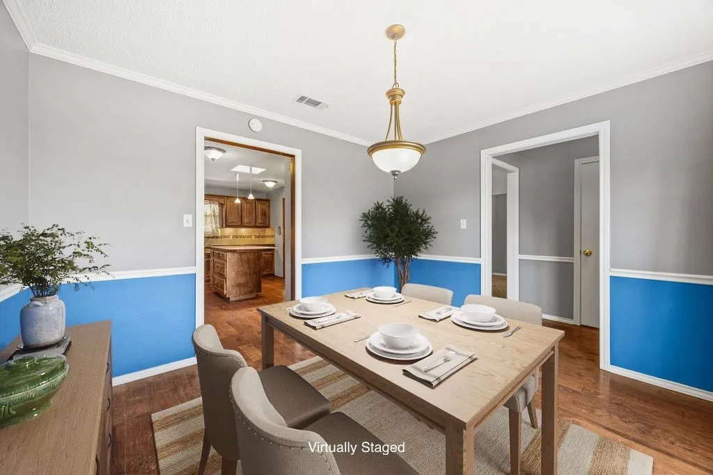 Nice Sized Dining Area with Easy Access to Kitchen and Living Spaces