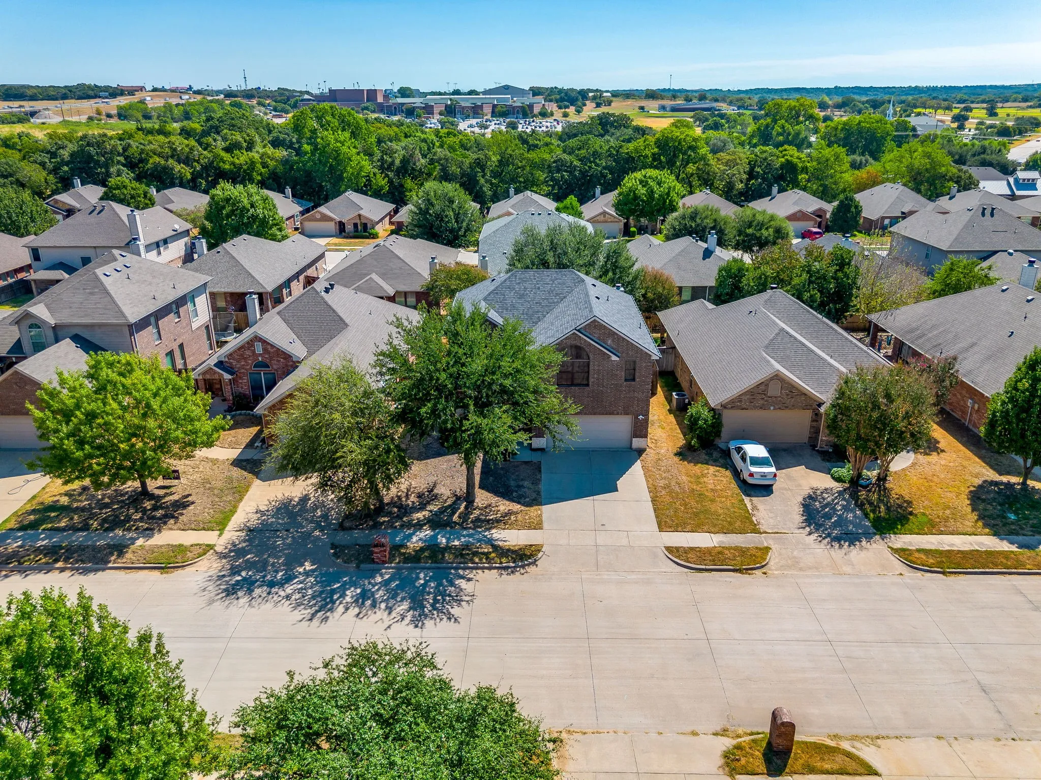 Weatherford HS in the distance.