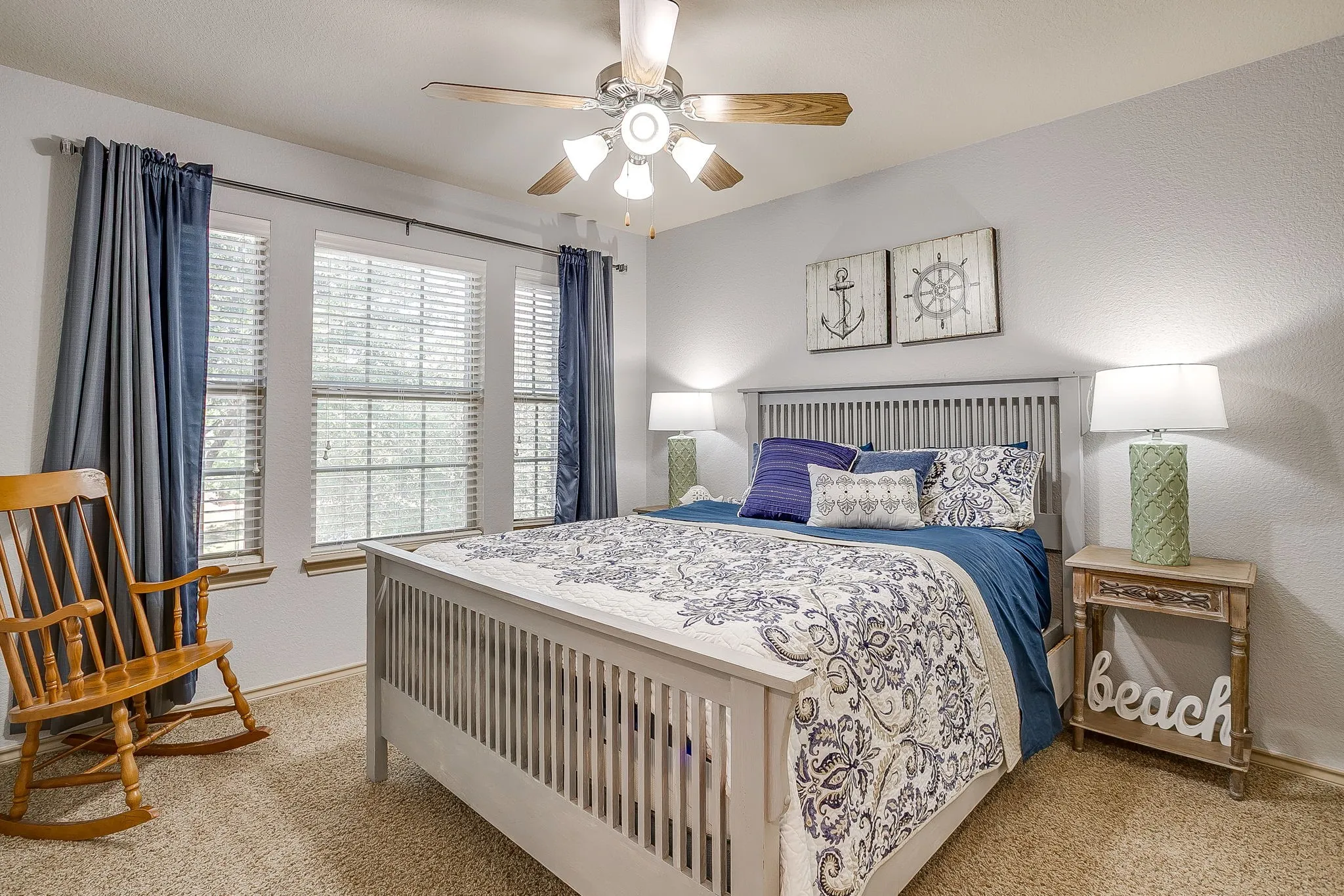 Upstairs Bedroom 3 has great windows, neutral paint and a large walk in closet.